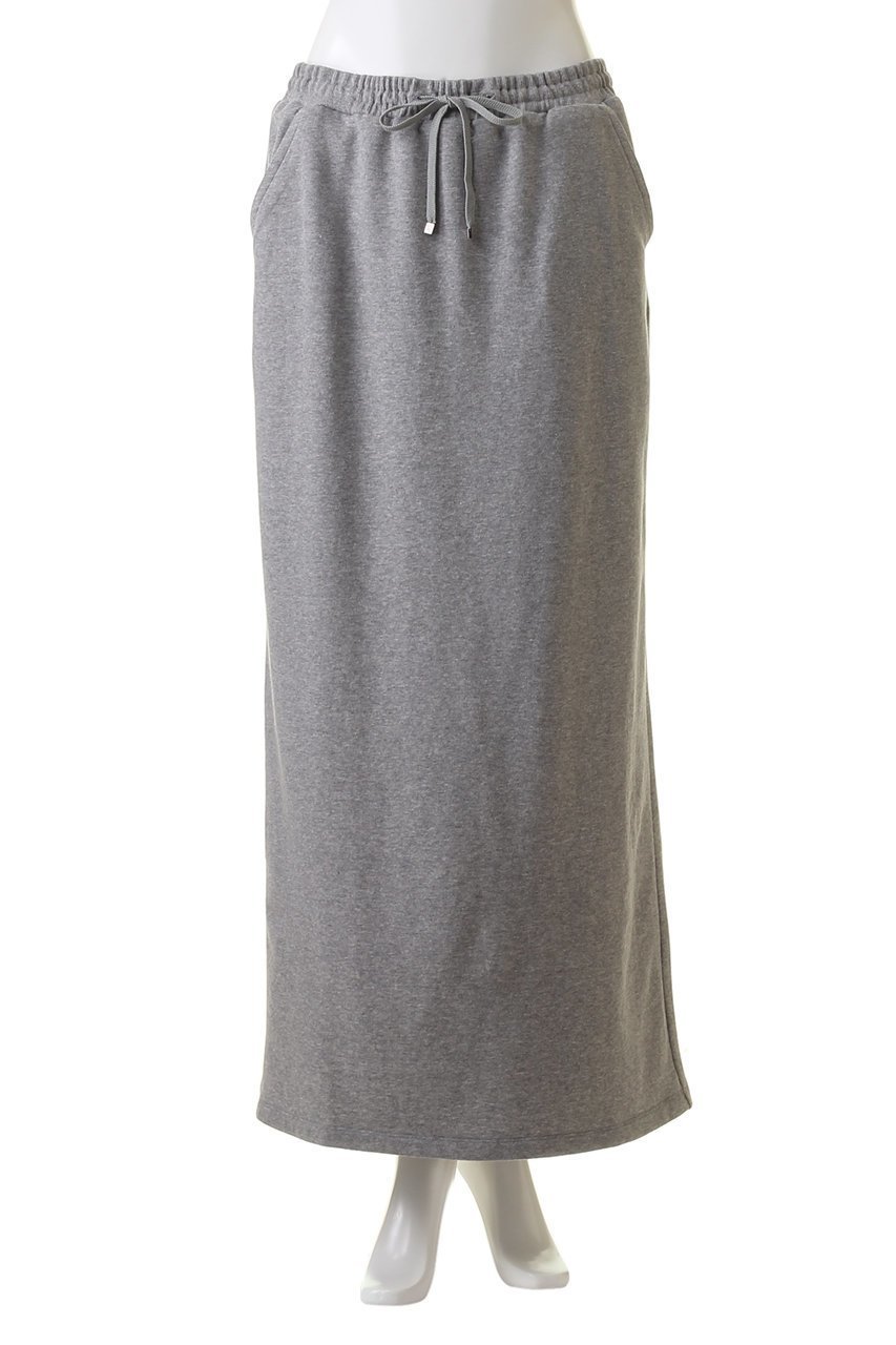 【エリオポール/heliopole】のIラインスウェットスカート 人気、トレンドファッション・服の通販 founy(ファニー) 　ファッション　Fashion　レディースファッション　Fashion for Women　スカート　Skirts　ロングスカート　Long Skirts / Maxi & Midi Skirts　おすすめ　Recommended / Our Picks　ストレッチ　Stretch, Stretchy Fabric　スリット　Slit, Slit Detail　ドローコード　Drawcord, Drawstring Cord　リラックス　Relax, Relaxed Fit　ループ　Loop, Loop Knit　ロング　Long, Long-Length　人気　Popular, Best Seller　other-2|ID: prp329100003988827 ipo3291000000035879259