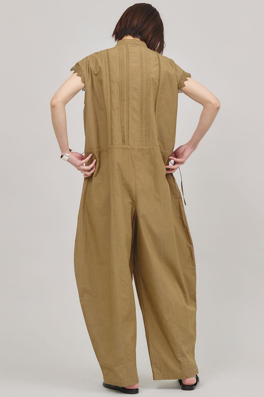 【カレンソロジー/Curensology】のコットンレースオールインワン 人気、トレンドファッション・服の通販 founy(ファニー) 　ファッション　Fashion　レディースファッション　Fashion for Women　パンツ　Pants & Trousers　アクセサリー　Fashion Accessories　インド　Indian Textile　ケミカル　Chemical, Chemical Wash　スタンド　Stand Collar, Upright Stand　ブラウジング　Blouson Silhouette, Cinched Waist　ヨーク　Yoke, Yoke Design　リラックス　Relax, Relaxed Fit　レース　Lace, Lace Fabric　夏　Summer　other-3|ID: prp329100003988828 ipo3291000000033654928