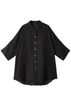 【ミズイロ インド/mizuiro ind】のhalf slv wide shirt シャツ black|ID:prp329100003988838