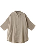 【ミズイロ インド/mizuiro ind】のhalf slv wide shirt シャツ beige|ID:prp329100003988838
