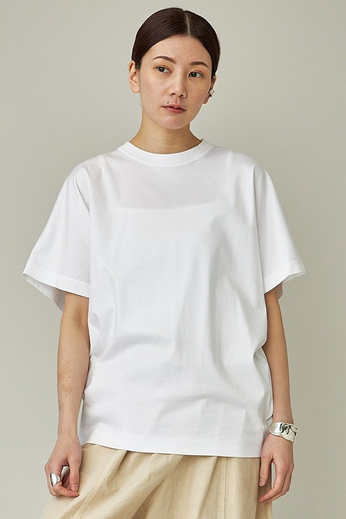 【カレンソロジー/Curensology】のオーガニックコットンスムースTシャツ インテリア・キッズ・メンズ・レディースファッション・服の通販 founy(ファニー) https://founy.com/ ファッション Fashion レディースファッション Ladies' Fashion Online トップス・カットソー Tops/Tshirt シャツ/ブラウス Shirts/Blouses ロング / Tシャツ T-Shirts カットソー Cut and Sewn おすすめ Recommend アクセサリー Accessories ショート Short シンプル Simple スリーブ Sleeve フレアースカート Flared Skirt フレンチ French ブラウジング Browsing ボトム Bottom ワイド Wide |ID: prp329100003988849 ipo3291000000032615221