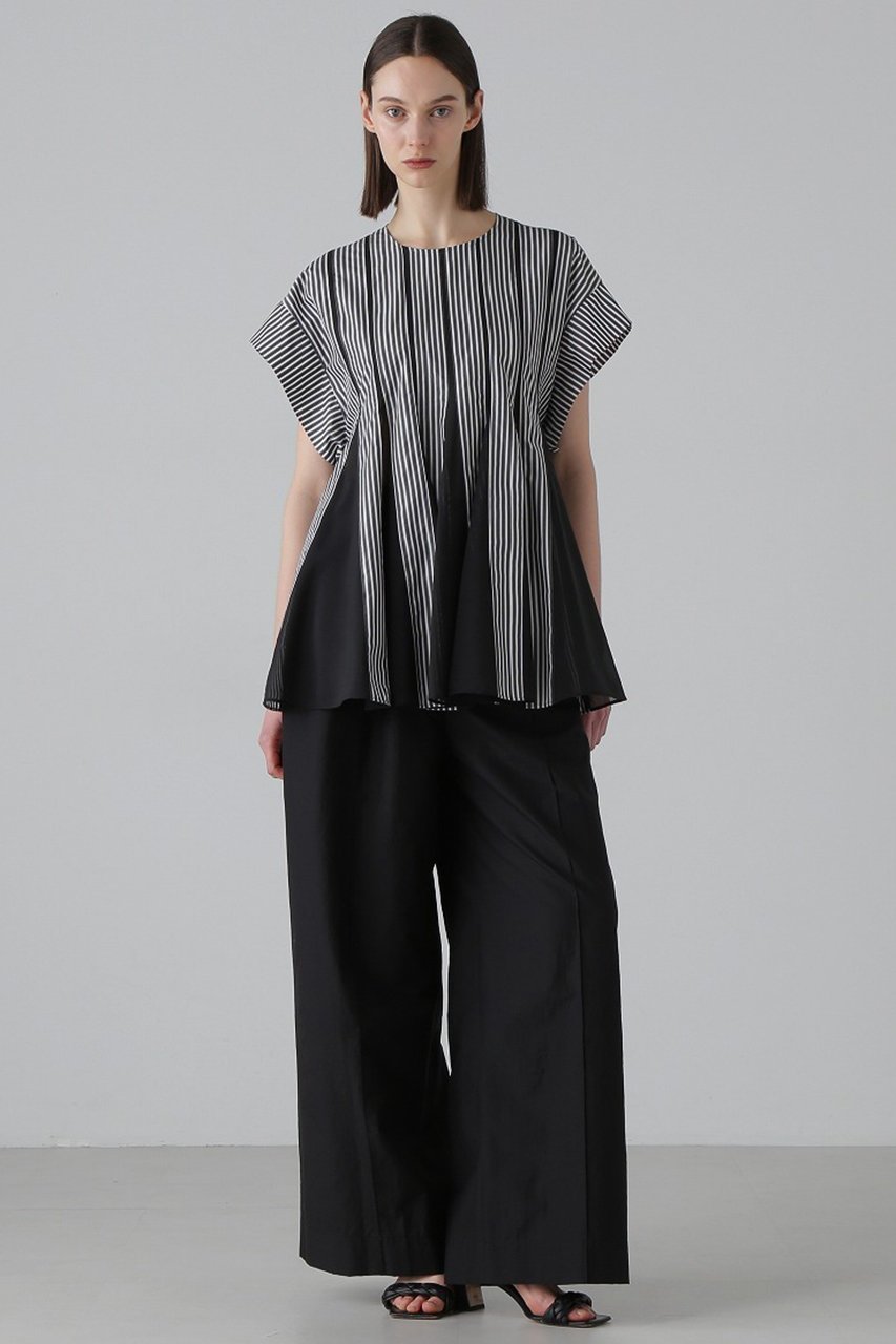 【アドーア/ADORE】のクリアストライプブラウス 人気、トレンドファッション・服の通販 founy(ファニー) 　ファッション　Fashion　レディースファッション　WOMEN　トップス・カットソー　Tops/Tshirt　シャツ/ブラウス　Shirts/Blouses　シアー　Sheer　ショート　Short　シンプル　Simple　ストライプ　Stripe　スリーブ　Sleeve　フォルム　Form　フレア　Flare　ボトム　Bottom　再入荷　Restock/Back In Stock/Re Arrival　夏　Summer　春　Spring　S/S・春夏　Ss・Spring/Summer　other-2|ID: prp329100003990645 ipo3291000000032151126