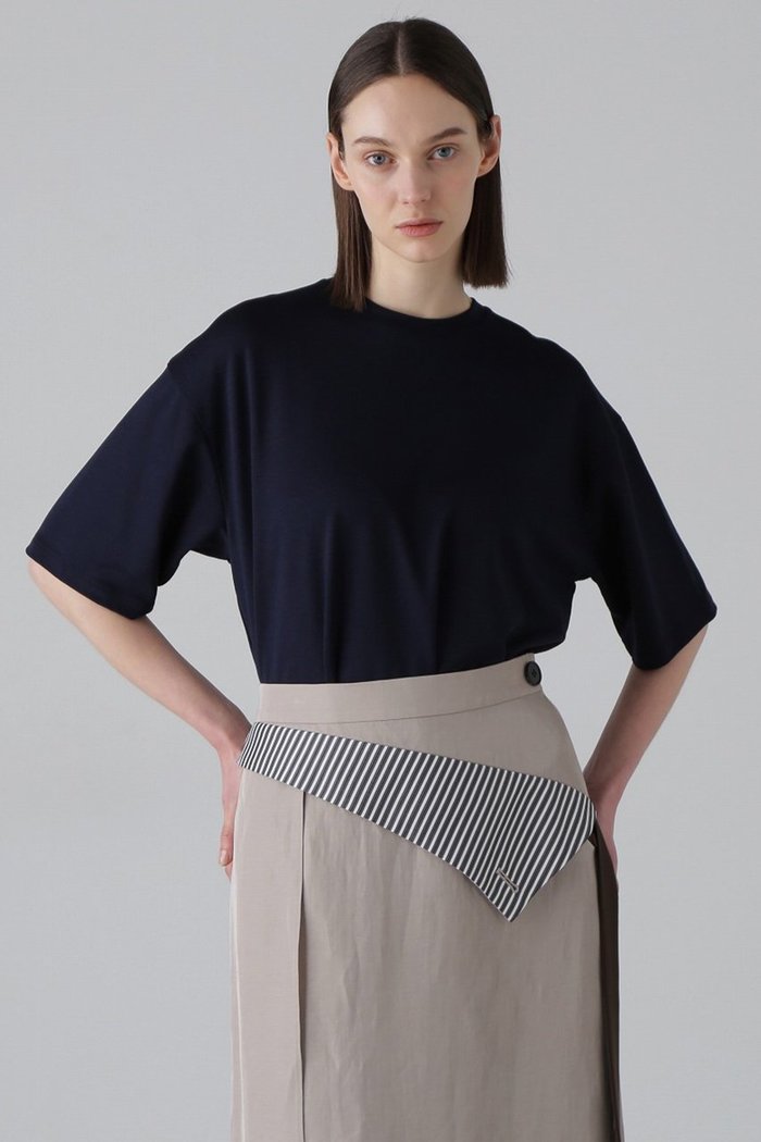 【アドーア/ADORE】のハイブリッドポンチカットソー インテリア・キッズ・メンズ・レディースファッション・服の通販 founy(ファニー) https://founy.com/ ファッション Fashion レディースファッション Fashion for Women トップス・カットソー Cut & Sew Tops シャツ・ブラウス・オフィスカジュアル Elegant Blouses & Button-Ups ロングTシャツ・Tシャツ Longline T-Shirts & Tees カットソー・ベーシックTシャツ Cut-and-Sewn Tops / Stretch Tees & Basics インナー Innerwear カットソー Cut and Sewn Top ショート Short, Short Length シルケット Silket, Silky Cotton シンプル Simple, Minimal スリーブ Sleeve, Long Sleeve / Short Sleeve エレガント 上品 Elegant |ID: prp329100003990648 ipo3291000000032989413
