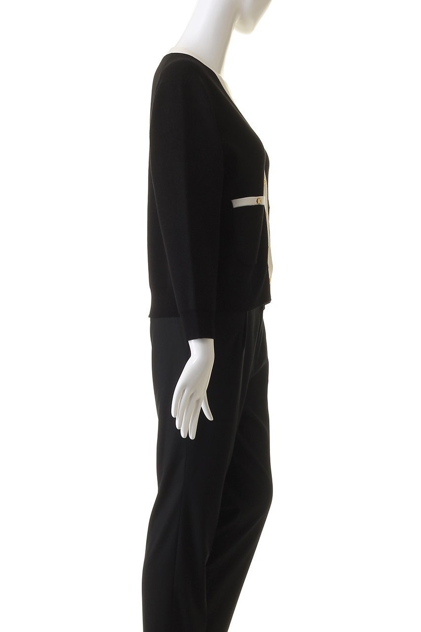 【コルピエロ/Col Pierrot】の【ELLE SHOP限定】バイカラーカーディガン 人気、トレンドファッション・服の通販 founy(ファニー) ファッション Fashion レディースファッション Fashion for Women トップス・カットソー Cut & Sew Tops ニット Knit Tops & Sweaters カーディガン・羽織り Layered Style Cardigans カーディガン Cardigan, Knitwear コンパクト Compact, Small Size シンプル Simple, Minimal デニム Denim, Jeans Material バランス Balance, Style Balance ポケット Pocket, Pocket Detail other-3|ID: prp329100003991878 ipo3291000000036896320