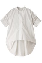 【プレインピープル/PLAIN PEOPLE】のクールマックスストレッチパフスリーブブラウス 人気、トレンドファッション・服の通販 founy(ファニー) ファッション Fashion レディースファッション Fashion for Women トップス・カットソー Cut & Sew Tops シャツ・ブラウス・オフィスカジュアル Elegant Blouses & Button-Ups ショート Short, Short Length スリーブ Sleeve, Long Sleeve / Short Sleeve フレア Flare, Flared フロント Front, Front Design ロング Long, Long-Length 夏 Summer thumbnail ホワイト|ID: prp329100003991903 ipo3291000000032908758