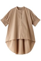 【プレインピープル/PLAIN PEOPLE】のクールマックスストレッチパフスリーブブラウス 人気、トレンドファッション・服の通販 founy(ファニー) ファッション Fashion レディースファッション Fashion for Women トップス・カットソー Cut & Sew Tops シャツ・ブラウス・オフィスカジュアル Elegant Blouses & Button-Ups ショート Short, Short Length スリーブ Sleeve, Long Sleeve / Short Sleeve フレア Flare, Flared フロント Front, Front Design ロング Long, Long-Length 夏 Summer thumbnail ライトベージュ|ID: prp329100003991903 ipo3291000000032908761