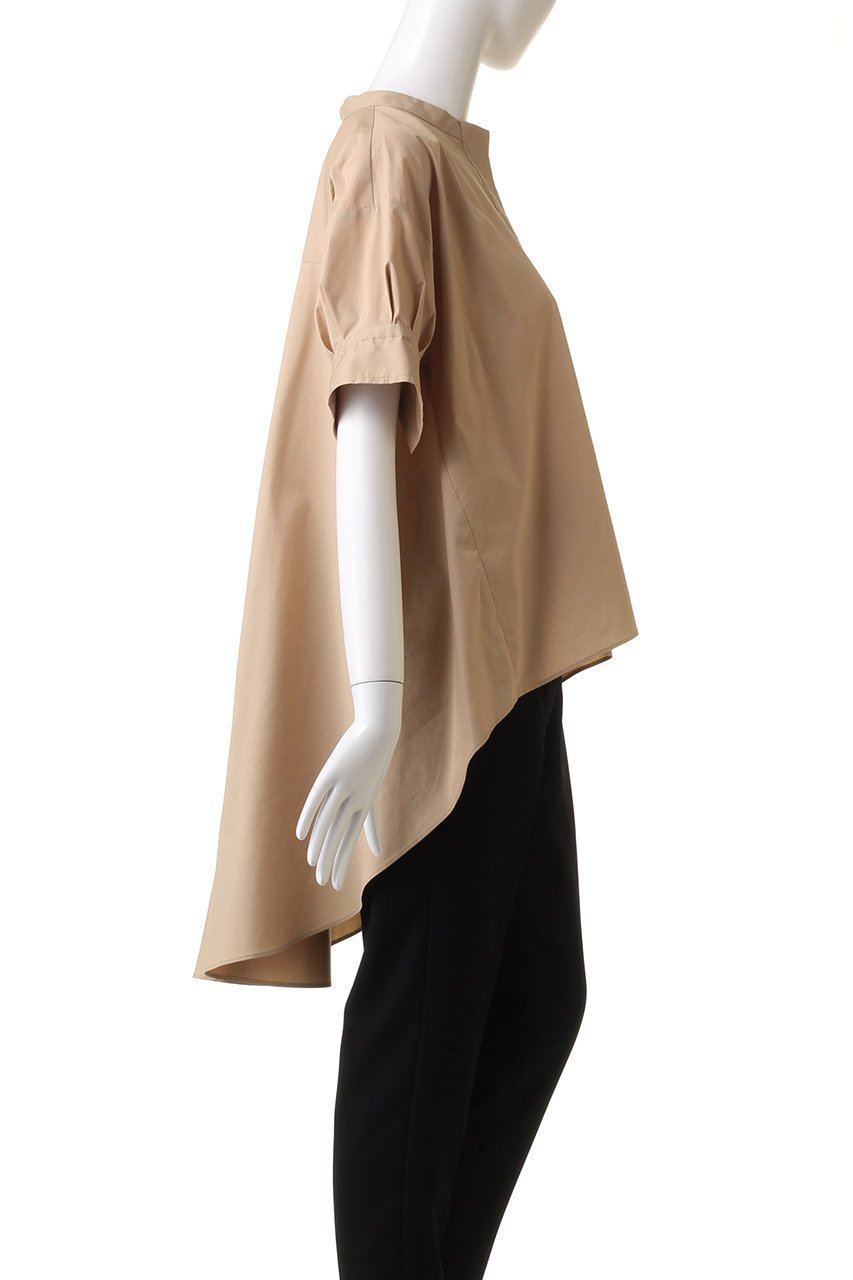 【プレインピープル/PLAIN PEOPLE】のクールマックスストレッチパフスリーブブラウス 人気、トレンドファッション・服の通販 founy(ファニー) 　ファッション　Fashion　レディースファッション　Fashion for Women　トップス・カットソー　Cut & Sew Tops　シャツ・ブラウス・オフィスカジュアル　Elegant Blouses & Button-Ups　ショート　Short, Short Length　スリーブ　Sleeve, Long Sleeve / Short Sleeve　フレア　Flare, Flared　フロント　Front, Front Design　ロング　Long, Long-Length　夏　Summer　other-3|ID: prp329100003991903 ipo3291000000032908778