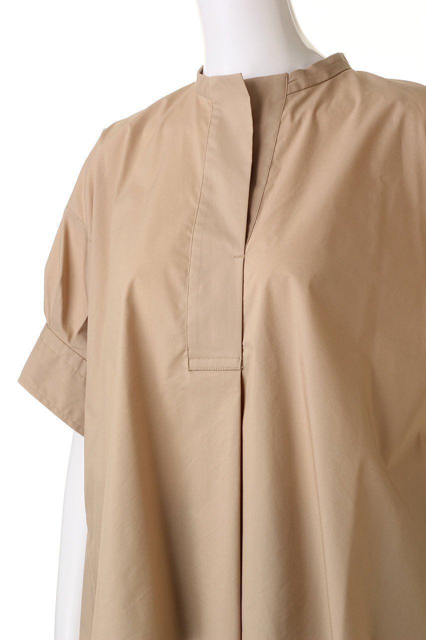 【プレインピープル/PLAIN PEOPLE】のクールマックスストレッチパフスリーブブラウス 人気、トレンドファッション・服の通販 founy(ファニー) 　ファッション　Fashion　レディースファッション　Fashion for Women　トップス・カットソー　Cut & Sew Tops　シャツ・ブラウス・オフィスカジュアル　Elegant Blouses & Button-Ups　ショート　Short, Short Length　スリーブ　Sleeve, Long Sleeve / Short Sleeve　フレア　Flare, Flared　フロント　Front, Front Design　ロング　Long, Long-Length　夏　Summer　other-5|ID: prp329100003991903 ipo3291000000032908784