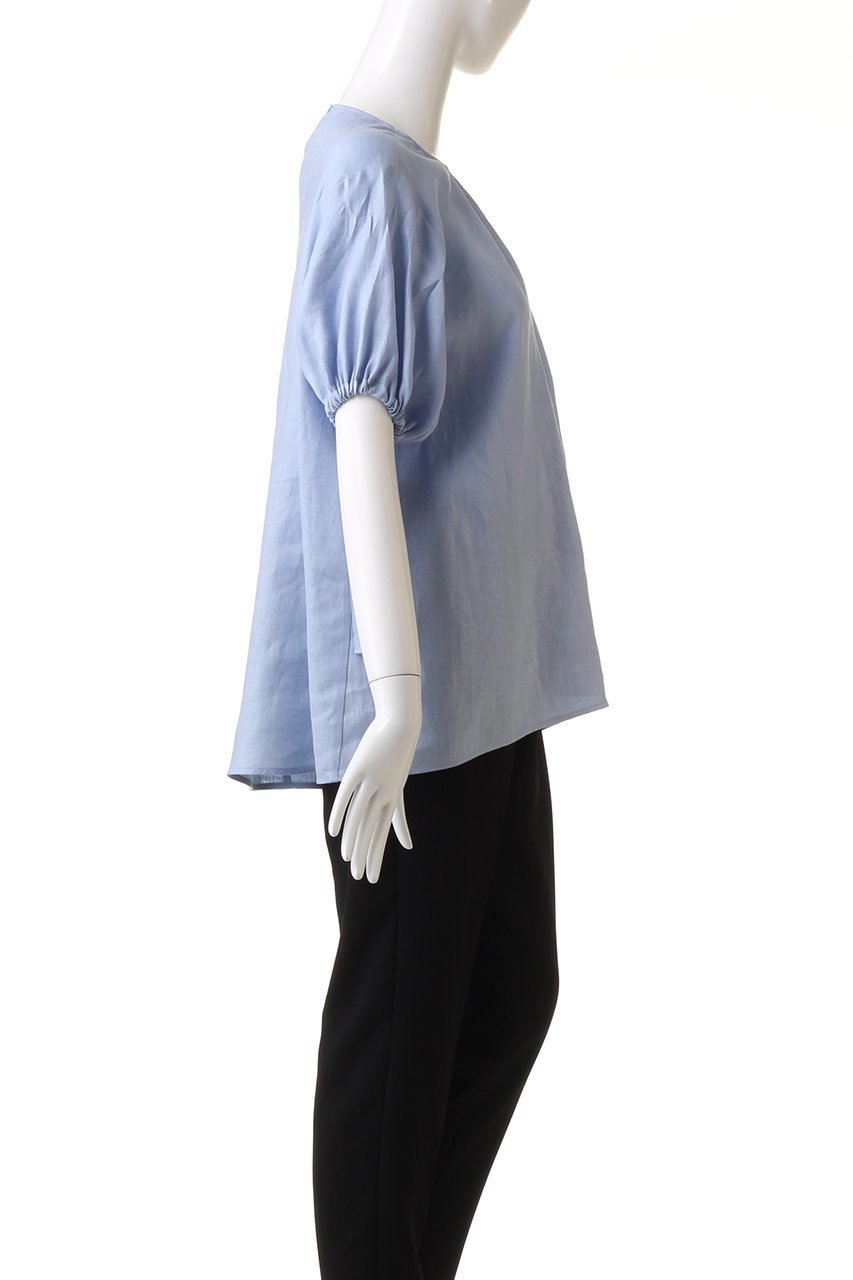 【プレインピープル/PLAIN PEOPLE】のパディストリネン半袖ブラウス 人気、トレンドファッション・服の通販 founy(ファニー) 　ファッション　Fashion　レディースファッション　WOMEN　トップス・カットソー　Tops/Tshirt　シャツ/ブラウス　Shirts/Blouses　ショート　Short　スリーブ　Sleeve　フェミニン　Feminine　フラット　Flat　リネン　Linen　半袖　Short Sleeve　other-3|ID: prp329100003991904 ipo3291000000031453394