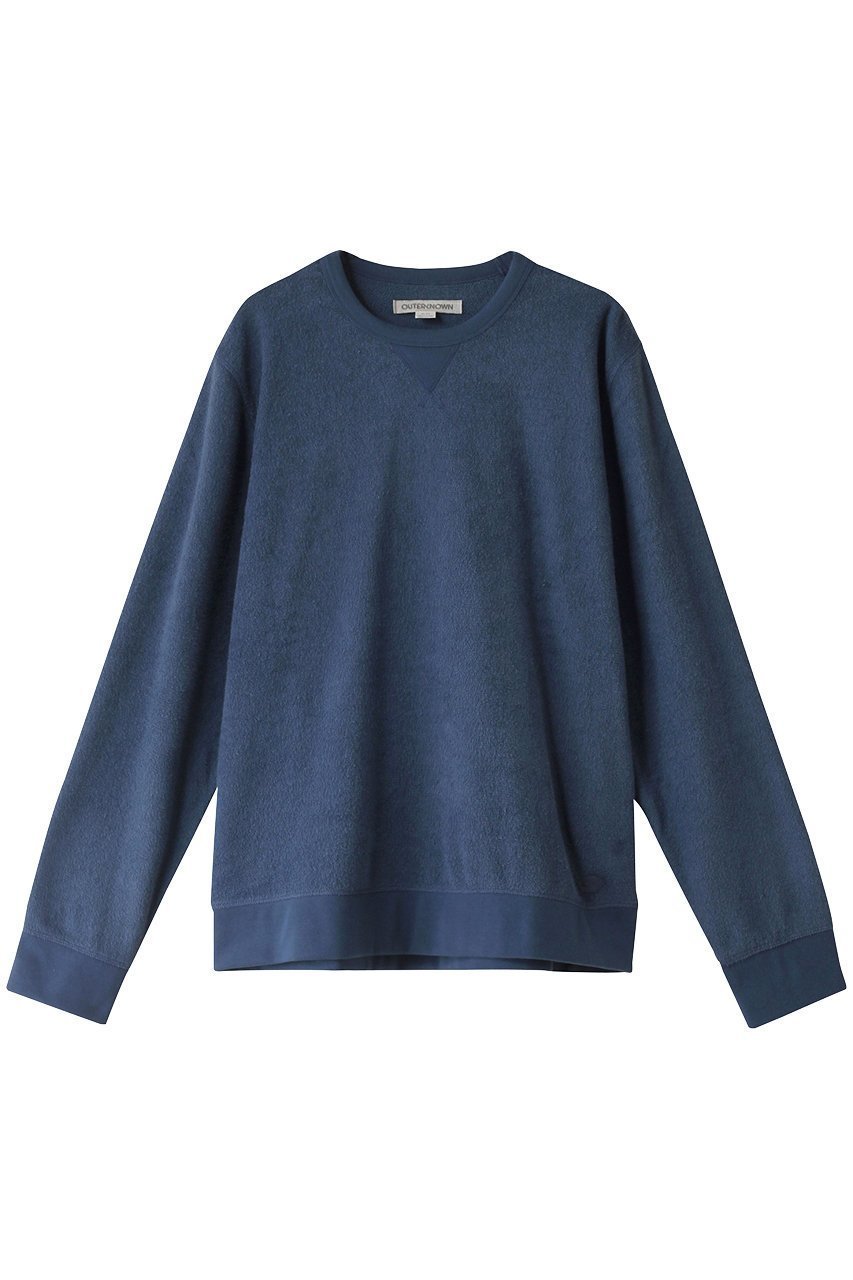 【アウターノウン/OUTERKNOWN / MEN】の【MEN】HIGHTIDE パイルクルーネックプルオーバー インテリア・キッズ・メンズ・レディースファッション・服の通販 founy(ファニー) 　ファッション　Fashion　メンズファッション　Fashion for Men　トップス・カットソー　Cut & Sew Tops　メンズシャツ　Shirts　スリーブ　Sleeve, Long Sleeve / Short Sleeve　ロング　Long, Long-Length　定番　Standard, Basic Item　インディゴ|ID: prp329100003991921 ipo3291000000032933969