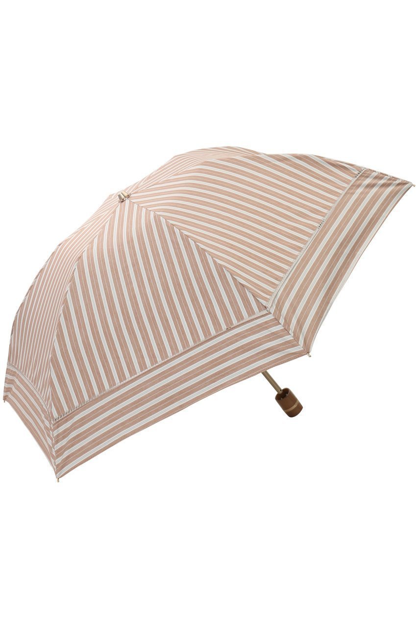 【グレイシー/Gracy】のShirts stripe 晴雨兼用日傘 折りたたみ傘 ミニ インテリア・キッズ・メンズ・レディースファッション・服の通販 founy(ファニー) 　ファッション　Fashion　レディースファッション　Fashion for Women　トップス・カットソー　Cut & Sew Tops　シャツ・ブラウス・オフィスカジュアル　Elegant Blouses & Button-Ups　レイングッズ・傘・晴雨兼用傘　Umbrellas & Rain Gear　ウッド　Wooden Design　ストライプ　Stripe, Striped Pattern　ハンカチ　Handkerchief, Hanky　レース　Lace, Lace Fabric　傘　Umbrella, Parasol　夏　Summer　日傘　Parasol, UV Umbrella　春　Spring　S/S・春夏　SS, Spring/Summer, Warm Season　時計　Watch, Wristwatch　タン|ID: prp329100003991925 ipo3291000000032845708