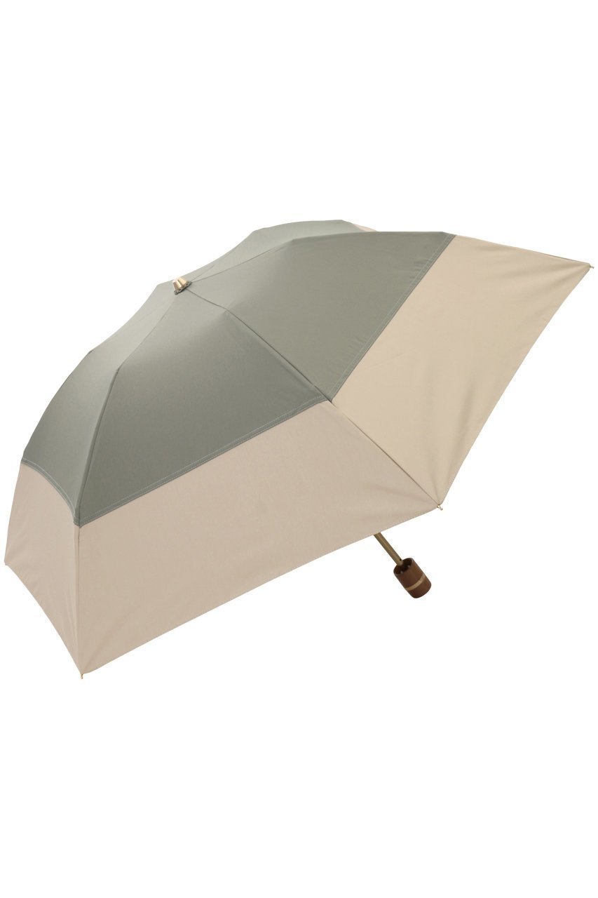 【グレイシー/Gracy】の晴雨兼用楽ミニ傘 Tender bicolor インテリア・キッズ・メンズ・レディースファッション・服の通販 founy(ファニー) 　ファッション　Fashion　レディースファッション　Fashion for Women　レイングッズ・傘・晴雨兼用傘　Umbrellas & Rain Gear　ウッド　Wooden Design　エレガント 上品　Elegant　コンパクト　Compact, Small Size　ハンカチ　Handkerchief, Hanky　ポーチ　Pouch, Small Case　傘　Umbrella, Parasol　日傘　Parasol, UV Umbrella　時計　Watch, Wristwatch　セージ×ウォームサンド|ID: prp329100003991927 ipo3291000000032841007
