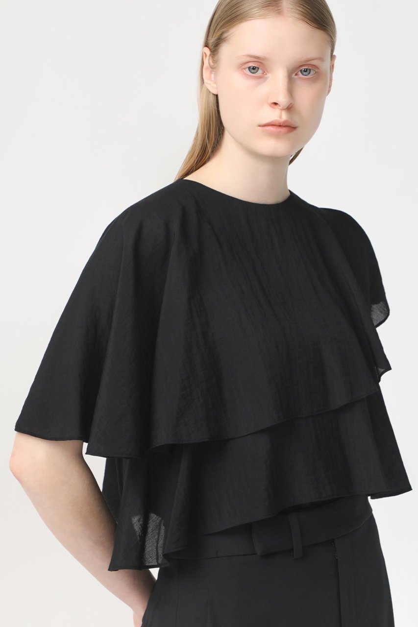 【デパリエ/DEPAREILLE】のフレアブラウス 人気、トレンドファッション・服の通販 founy(ファニー) 　ファッション　Fashion　レディースファッション　Fashion for Women　トップス・カットソー　Cut & Sew Tops　シャツ・ブラウス・オフィスカジュアル　Elegant Blouses & Button-Ups　おすすめ　Recommended / Our Picks　シアー　Sheer, See-Through　ショート　Short, Short Length　スリーブ　Sleeve, Long Sleeve / Short Sleeve　ティアード　Tiered, Tiered Style　フレア　Flare, Flared　ラッフル　Ruffle, Frill　other-6|ID: prp329100003991928 ipo3291000000032890287