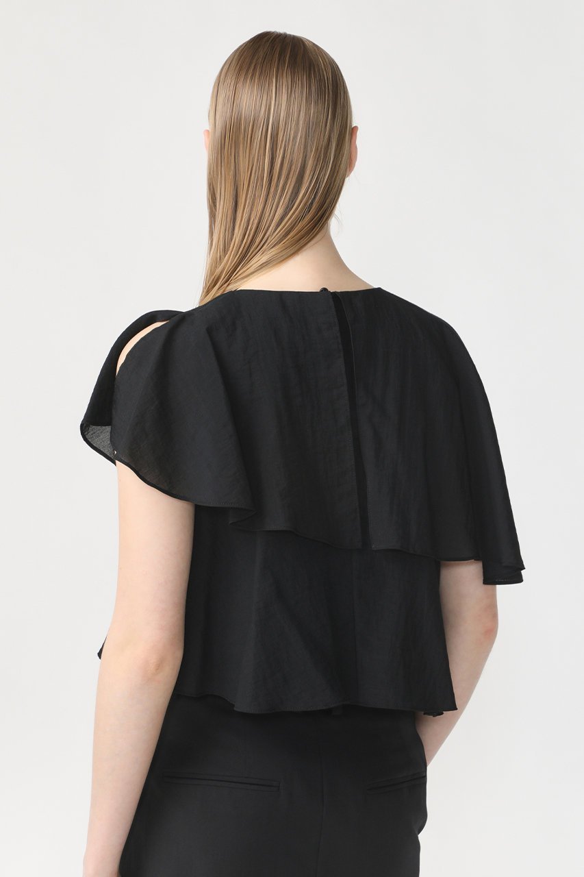 【デパリエ/DEPAREILLE】のフレアブラウス 人気、トレンドファッション・服の通販 founy(ファニー) 　ファッション　Fashion　レディースファッション　Fashion for Women　トップス・カットソー　Cut & Sew Tops　シャツ・ブラウス・オフィスカジュアル　Elegant Blouses & Button-Ups　おすすめ　Recommended / Our Picks　シアー　Sheer, See-Through　ショート　Short, Short Length　スリーブ　Sleeve, Long Sleeve / Short Sleeve　ティアード　Tiered, Tiered Style　フレア　Flare, Flared　ラッフル　Ruffle, Frill　other-8|ID: prp329100003991928 ipo3291000000032890295