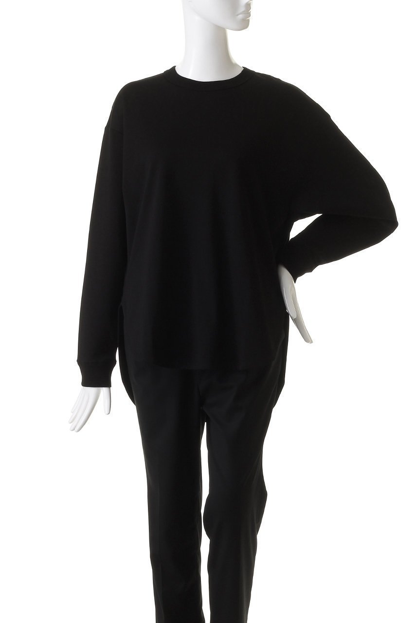 【スリー ドッツ/three dots】のオートコットン スムース ロングスリーブ 人気、トレンドファッション・服の通販 founy(ファニー) 　ファッション　Fashion　レディースファッション　WOMEN　トップス・カットソー　Tops/Tshirt　シャツ/ブラウス　Shirts/Blouses　ロング / Tシャツ　T-Shirts　カットソー　Cut and Sewn　なめらか　Smooth　シンプル　Simple　スウェード　Suede　スリット　Slit　スリーブ　Sleeve　ロング　Long　長袖　Long Sleeve　other-2|ID: prp329100003992977 ipo3291000000031453344