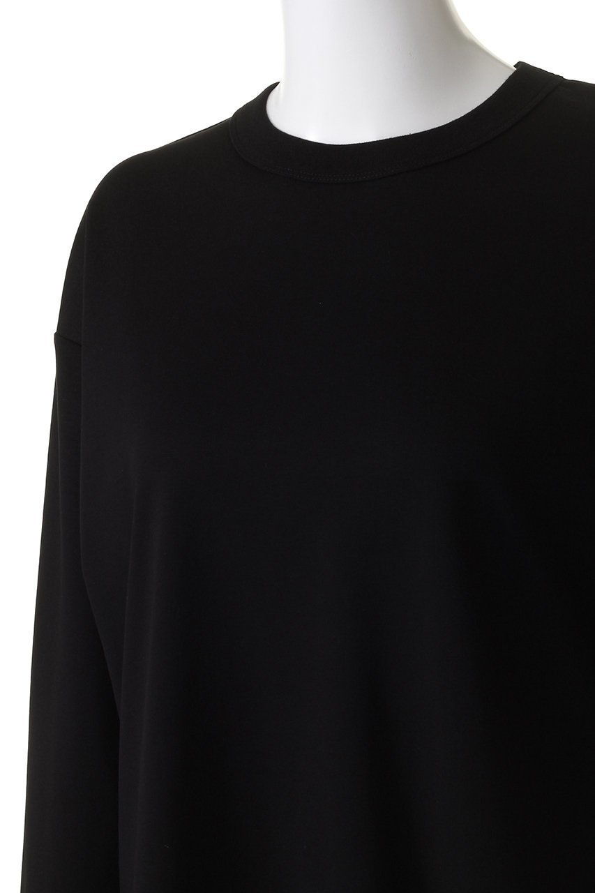 【スリー ドッツ/three dots】のオートコットン スムース ロングスリーブ 人気、トレンドファッション・服の通販 founy(ファニー) 　ファッション　Fashion　レディースファッション　WOMEN　トップス・カットソー　Tops/Tshirt　シャツ/ブラウス　Shirts/Blouses　ロング / Tシャツ　T-Shirts　カットソー　Cut and Sewn　なめらか　Smooth　シンプル　Simple　スウェード　Suede　スリット　Slit　スリーブ　Sleeve　ロング　Long　長袖　Long Sleeve　other-5|ID: prp329100003992977 ipo3291000000031453347