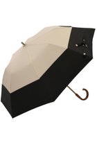 【グレイシー/Gracy】のTender bicolor 晴雨兼用日傘 2段折りたたみ傘 ウォームサンド×ブラック|ID: prp329100003993840 ipo3291000000026390472