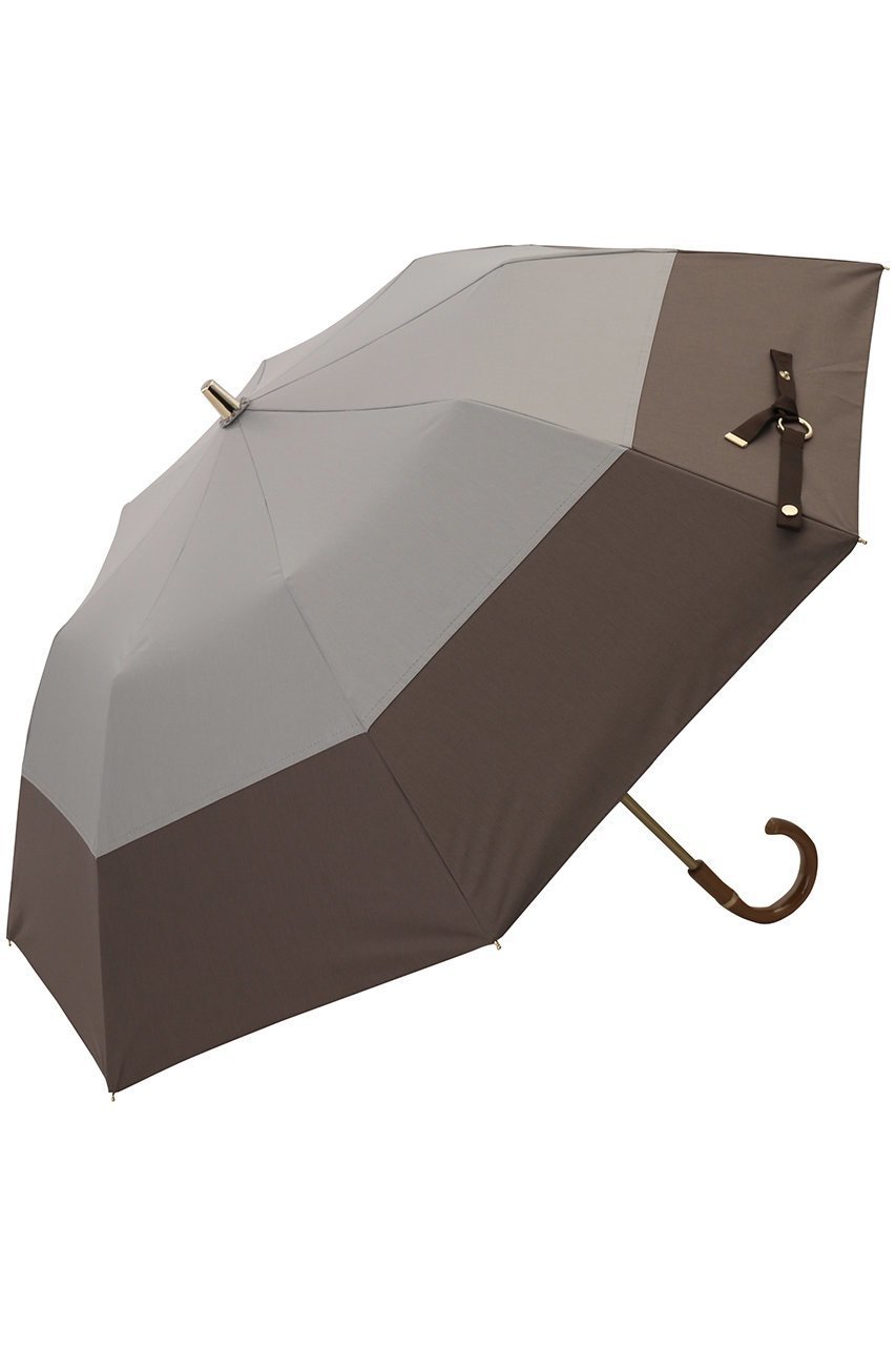 【グレイシー/Gracy】のTender bicolor 晴雨兼用日傘 2段折りたたみ傘 人気、トレンドファッション・服の通販 founy(ファニー) 　ファッション　Fashion　レディースファッション　Fashion for Women　レイングッズ・傘・晴雨兼用傘　Umbrellas & Rain Gear　ウッド　Wooden Design　コンパクト　Compact, Small Size　シンプル　Simple, Minimal　ハンカチ　Handkerchief, Hanky　エレガント 上品　Elegant　傘　Umbrella, Parasol　日傘　Parasol, UV Umbrella　時計　Watch, Wristwatch　 other-1|ID: prp329100003993840 ipo3291000000032837834
