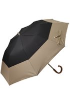 【グレイシー/Gracy】のTender bicolor 晴雨兼用日傘 2段折りたたみ傘 ブラック×オーク|ID: prp329100003993840 ipo3291000000032837878