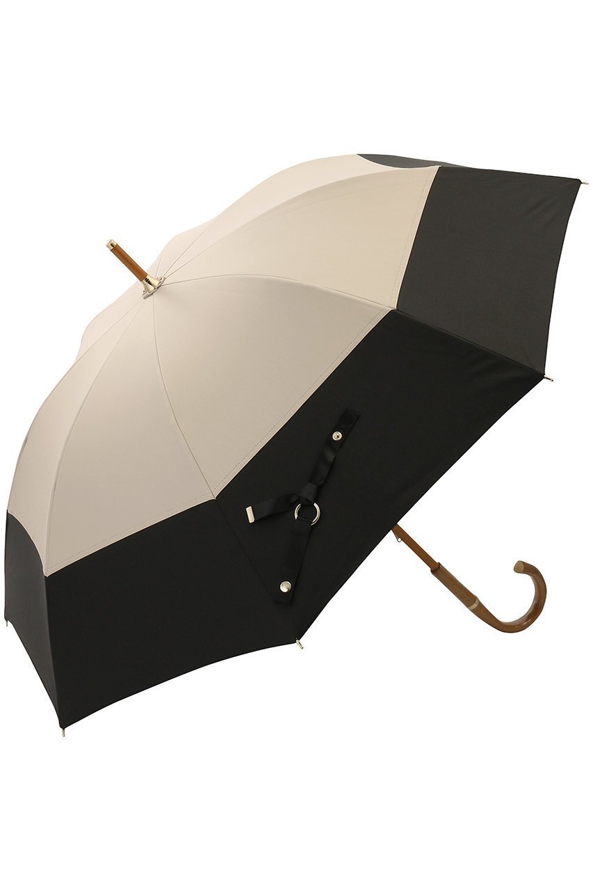 【グレイシー/Gracy】のTender bicolor 晴雨兼用日傘 ショート長傘 インテリア・キッズ・メンズ・レディースファッション・服の通販 founy(ファニー) 　ファッション　Fashion　レディースファッション　Fashion for Women　レイングッズ・傘・晴雨兼用傘　Umbrellas & Rain Gear　エレガント 上品　Elegant　ショート　Short, Short Length　シンプル　Simple, Minimal　スタイリッシュ　Stylish, Fashionable　トレンド　Trend, Trending Now　ハンカチ　Handkerchief, Hanky　モダン　Modern, Contemporary　傘　Umbrella, Parasol　再入荷　Restock / Back in Stock　日傘　Parasol, UV Umbrella　時計　Watch, Wristwatch　ウォームサンド×ブラック|ID: prp329100003993841 ipo3291000000032842466