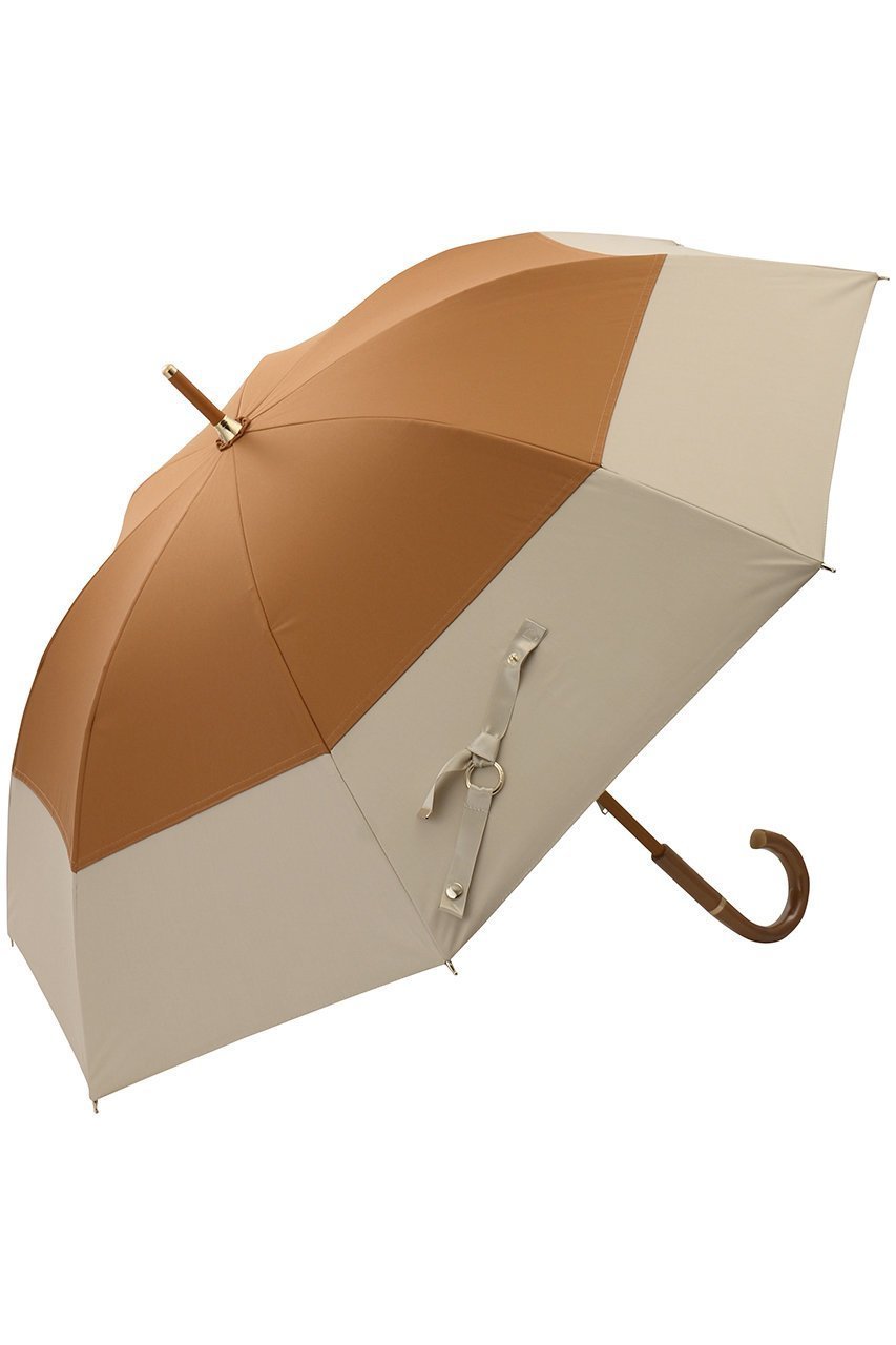 【グレイシー/Gracy】のTender bicolor 晴雨兼用日傘 ショート長傘 インテリア・キッズ・メンズ・レディースファッション・服の通販 founy(ファニー) 　ファッション　Fashion　レディースファッション　Fashion for Women　レイングッズ・傘・晴雨兼用傘　Umbrellas & Rain Gear　エレガント 上品　Elegant　ショート　Short, Short Length　シンプル　Simple, Minimal　スタイリッシュ　Stylish, Fashionable　トレンド　Trend, Trending Now　ハンカチ　Handkerchief, Hanky　モダン　Modern, Contemporary　傘　Umbrella, Parasol　再入荷　Restock / Back in Stock　日傘　Parasol, UV Umbrella　時計　Watch, Wristwatch　タン×ウォームサンド|ID: prp329100003993841 ipo3291000000032842472