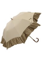 【グレイシー/Gracy】のPeplum Frill 晴雨兼用日傘 2段折りたたみ傘 ウォームサンド|ID:prp329100003993850