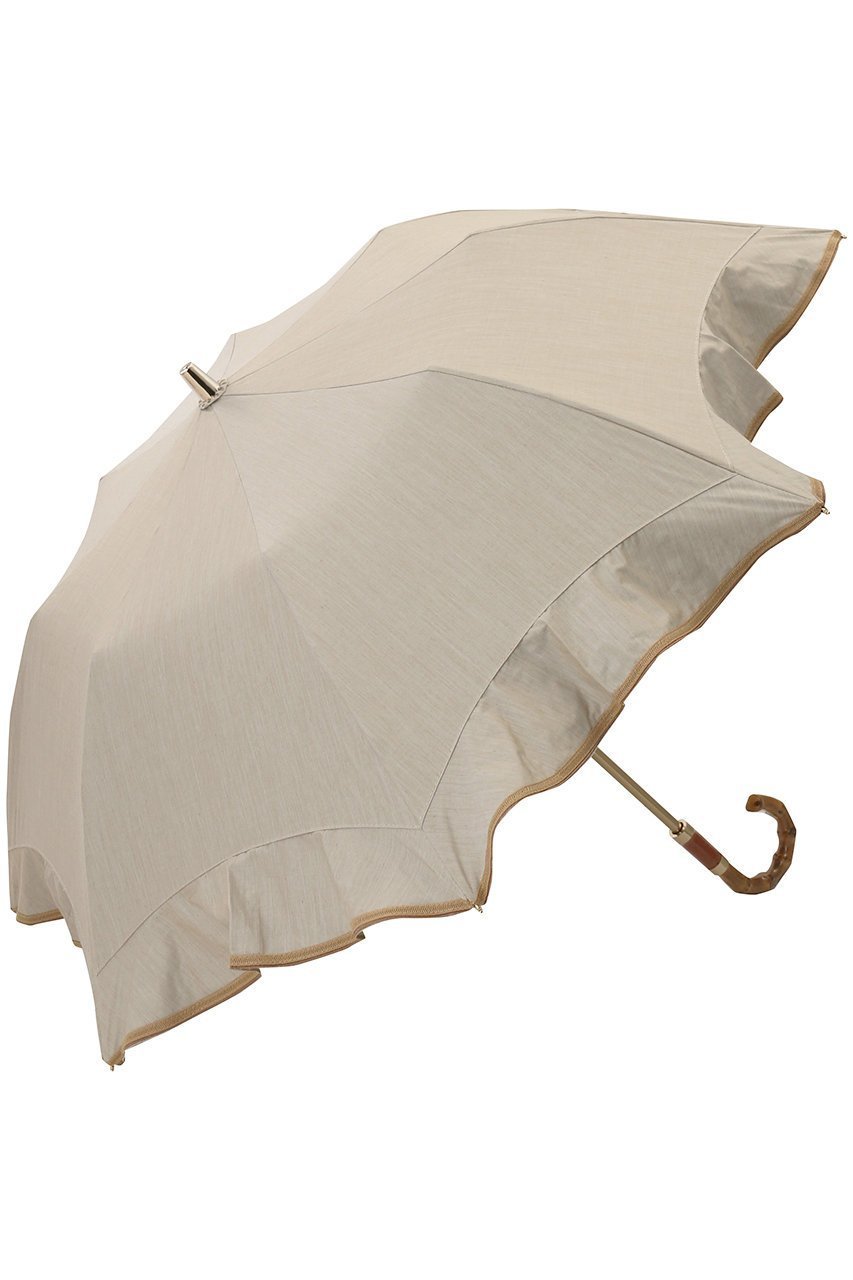 【グレイシー/Gracy】のNatural frill 晴雨兼用日傘 3段折りたたみ傘 インテリア・キッズ・メンズ・レディースファッション・服の通販 founy(ファニー) 　ファッション　Fashion　レディースファッション　Fashion for Women　レイングッズ・傘・晴雨兼用傘　Umbrellas & Rain Gear　エレガント 上品　Elegant　コンパクト　Compact, Small Size　ハンカチ　Handkerchief, Hanky　フェミニン　Feminine, Girly　フォルム　Silhouette, Form　フリル　Frill, Ruffle　傘　Umbrella, Parasol　日傘　Parasol, UV Umbrella　時計　Watch, Wristwatch　モカブラウン|ID: prp329100003993856 ipo3291000000032840229