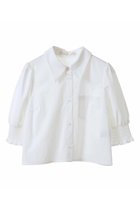 【トランテアン ソン ドゥ モード/31 Sons de mode】のシャーリング袖クロップドシャツ オフホワイト|ID:prp329100003995116