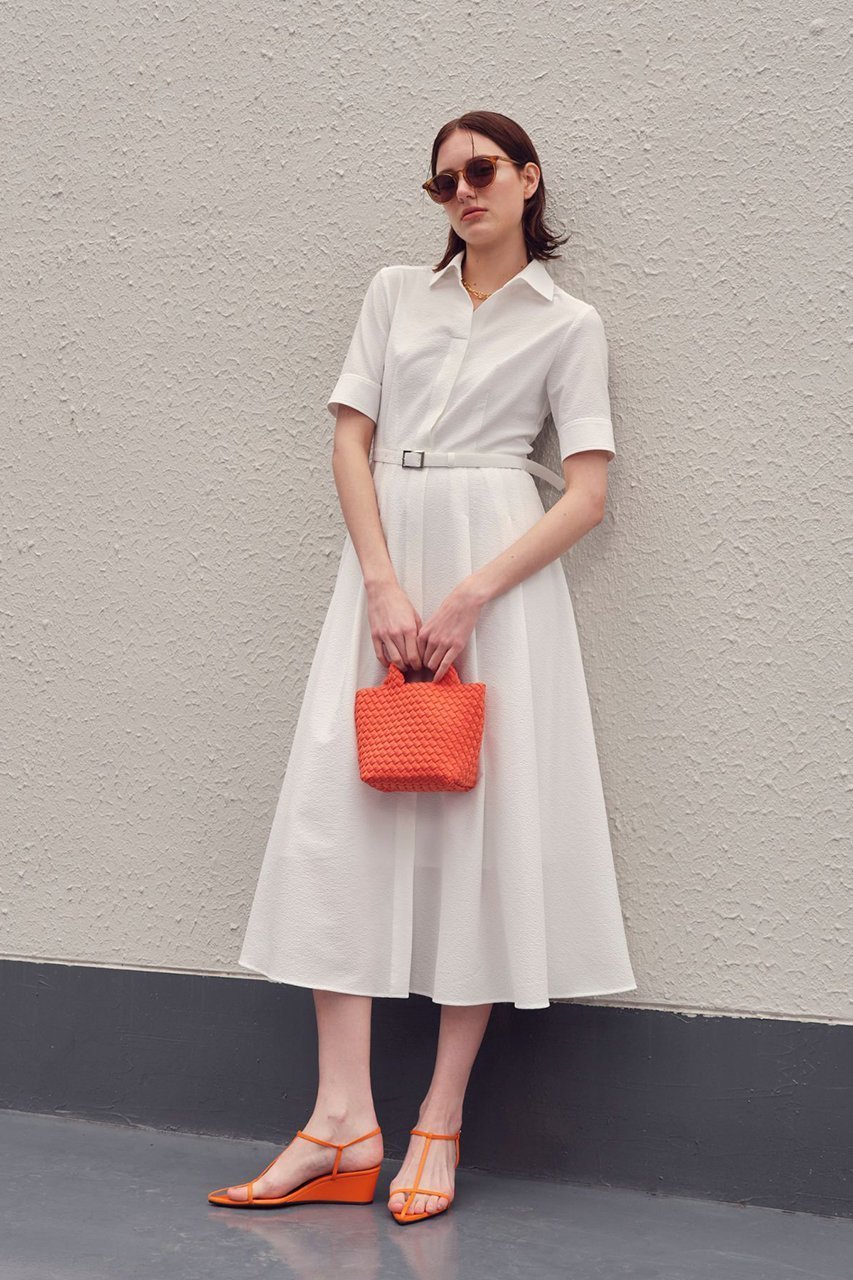 【アルアバイル/allureville】のサッカースキッパーシャツワンピース 人気、トレンドファッション・服の通販 founy(ファニー) 　ファッション　Fashion　レディースファッション　WOMEN　ワンピース　Dress　シャツワンピース　Shirt Dresses　チュニック　Tunic　コンパクト　Compact　サッカー　Soccer　スキッパー　Skipper　チュニック　Tunic　バランス　Balance　フィット　Fit　フレア　Flare　ロング　Long　エレガント 上品　Elegant　吸水　Water Absorption　other-6|ID: prp329100003995118 ipo3291000000031453110