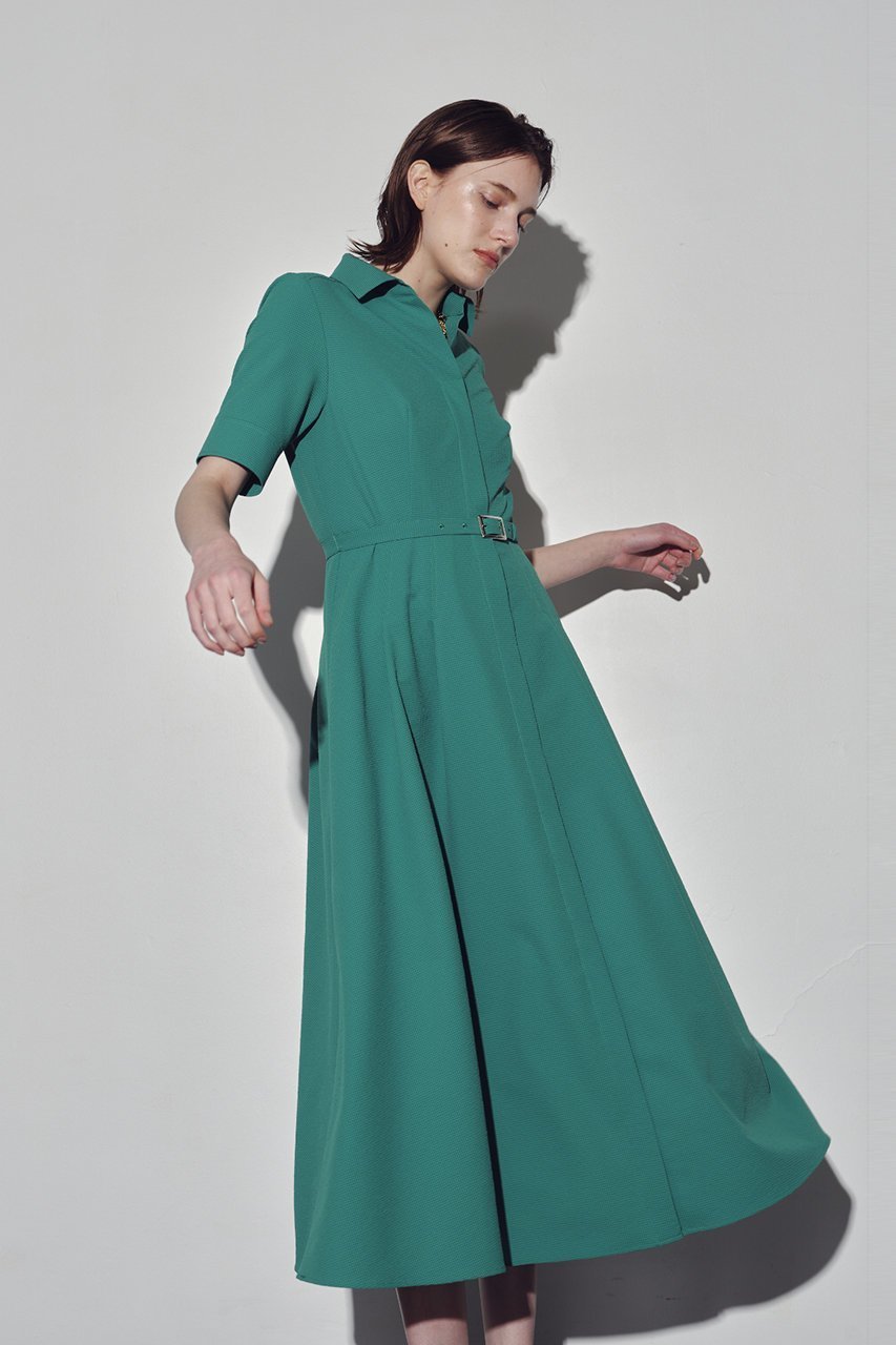 【アルアバイル/allureville】のサッカースキッパーシャツワンピース 人気、トレンドファッション・服の通販 founy(ファニー) 　ファッション　Fashion　レディースファッション　Fashion for Women　ワンピース　Dresses　シャツワンピース / 1枚で着映えコーデ　Shirt Dresses　チュニック　Tunic Tops & Dresses　コンパクト　Compact, Small Size　サッカー　Seersucker, Summer Fabric　スキッパー　Skipper, Open Collar　チュニック　Tunic, Long Top　バランス　Balance, Style Balance　フィット　Fit, Slim Fit　フレア　Flare, Flared　ロング　Long, Long-Length　エレガント 上品　Elegant　吸水　Absorbent, Quick-Dry　other-8|ID: prp329100003995118 ipo3291000000032898243