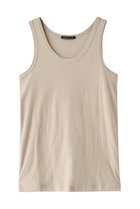【ミズイロ インド/mizuiro ind】のrib knit tank top トップ beige|ID: prp329100003995119 ipo3291000000035333123