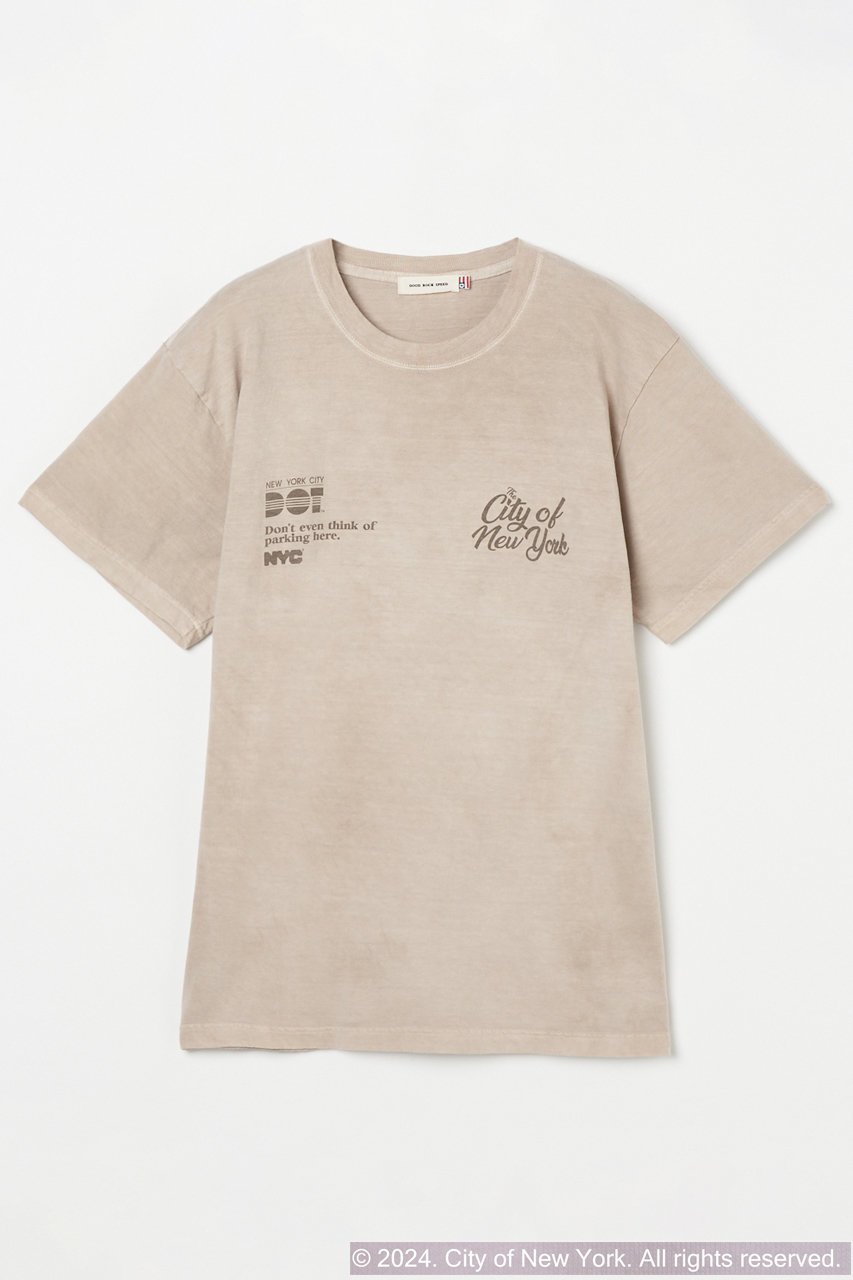 【エリオポール/heliopole】の【GOOD ROCK SPEED】GRS CITY OF NYC Tシャツ インテリア・キッズ・メンズ・レディースファッション・服の通販 founy(ファニー) 　ファッション　Fashion　レディースファッション　Fashion for Women　トップス・カットソー　Cut & Sew Tops　シャツ・ブラウス・オフィスカジュアル　Elegant Blouses & Button-Ups　ロングTシャツ・Tシャツ　Longline T-Shirts & Tees　カットソー・ベーシックTシャツ　Cut-and-Sewn Tops / Stretch Tees & Basics　ショート　Short, Short Length　スリーブ　Sleeve, Long Sleeve / Short Sleeve　ベージュ|ID: prp329100003995124 ipo3291000000032930439