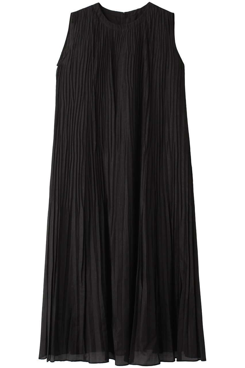 【アナイ/ANAYI】のシルクコットンローンプリーツワンピース インテリア・キッズ・メンズ・レディースファッション・服の通販 founy(ファニー) 　ファッション　Fashion　レディースファッション　Fashion for Women　ワンピース　Dresses　チュニック　Tunic Tops & Dresses　おすすめ　Recommended / Our Picks　シルク　Silk, 100% Silk　チュニック　Tunic, Long Top　ノースリーブ　Sleeveless, No-Sleeve　プリーツ　Pleats, Pleated　ランダム　Random, Irregular　ロング　Long, Long-Length　エレガント 上品　Elegant　夏　Summer　ブラック|ID: prp329100003995129 ipo3291000000032898154