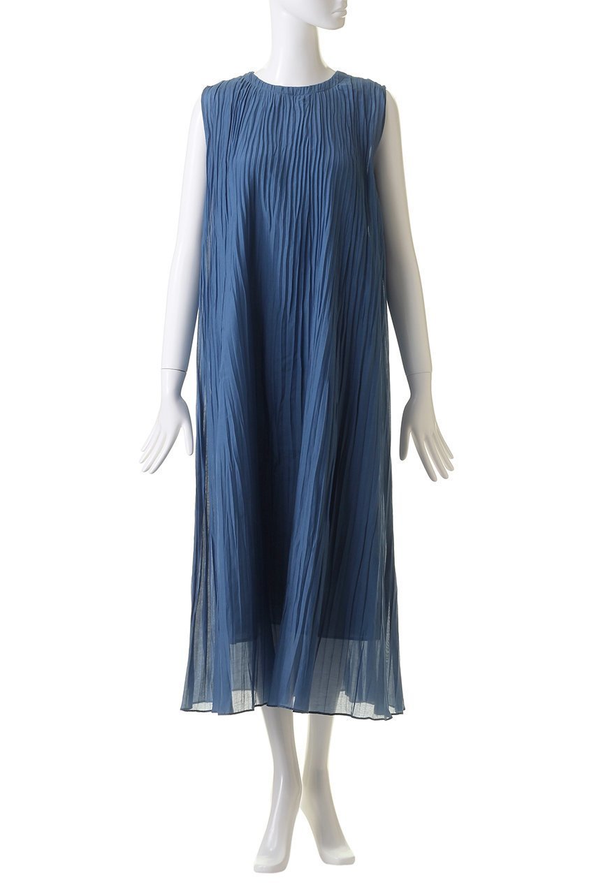 【アナイ/ANAYI】のシルクコットンローンプリーツワンピース 人気、トレンドファッション・服の通販 founy(ファニー) 　ファッション　Fashion　レディースファッション　Fashion for Women　ワンピース　Dresses　チュニック　Tunic Tops & Dresses　おすすめ　Recommended / Our Picks　シルク　Silk, 100% Silk　チュニック　Tunic, Long Top　ノースリーブ　Sleeveless, No-Sleeve　プリーツ　Pleats, Pleated　ランダム　Random, Irregular　ロング　Long, Long-Length　エレガント 上品　Elegant　夏　Summer　other-2|ID: prp329100003995129 ipo3291000000032898159