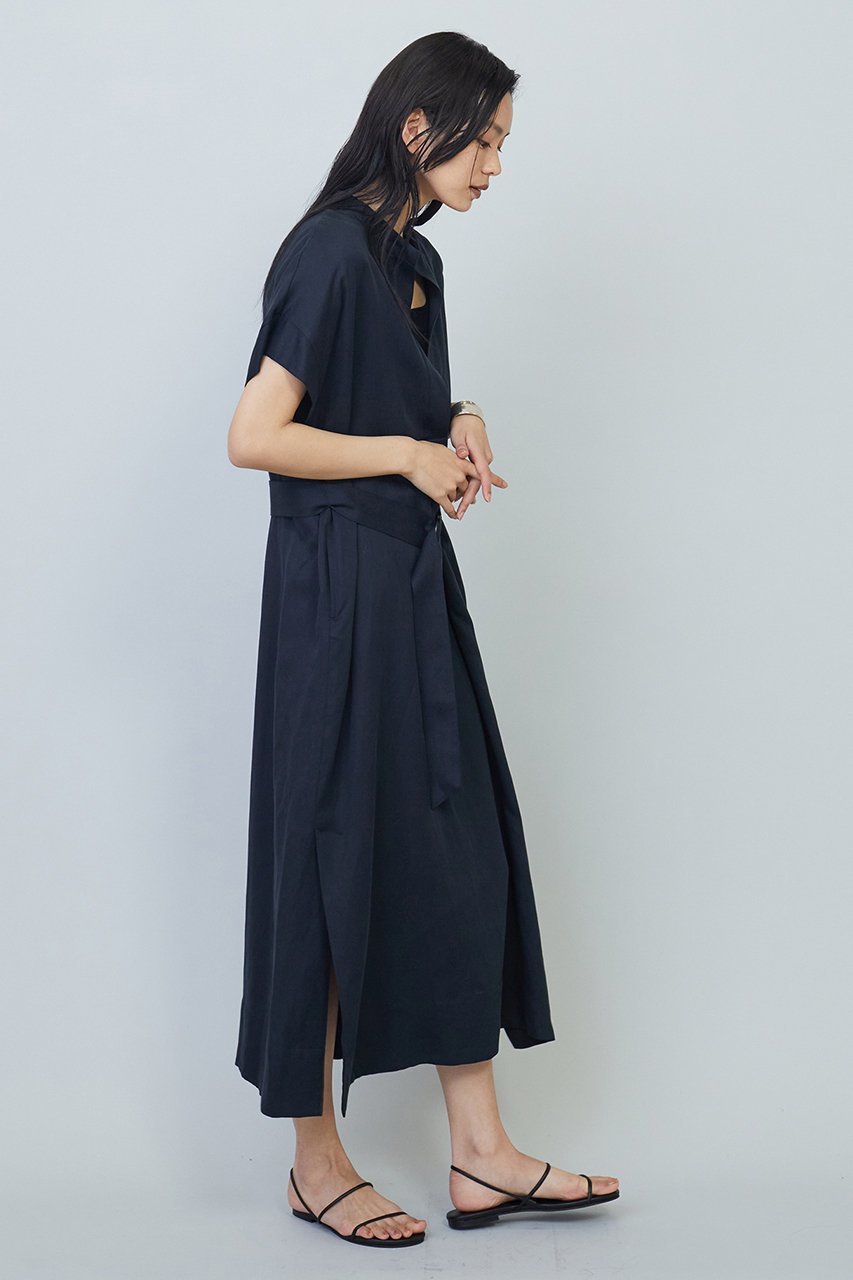 【プルミエ アロンディスモン/1er Arrondissement】のテンセルリネンカフタンワンピース 人気、トレンドファッション・服の通販 founy(ファニー) 　ファッション　Fashion　レディースファッション　Fashion for Women　ワンピース　Dresses　チュニック　Tunic Tops & Dresses　スキッパー　Skipper, Open Collar　チュニック　Tunic, Long Top　ミックス　Mix, Mixed Style　リネン　Linen, Linen Fabric　ロング　Long, Long-Length　エレガント 上品　Elegant　other-7|ID: prp329100003995134 ipo3291000000036671559