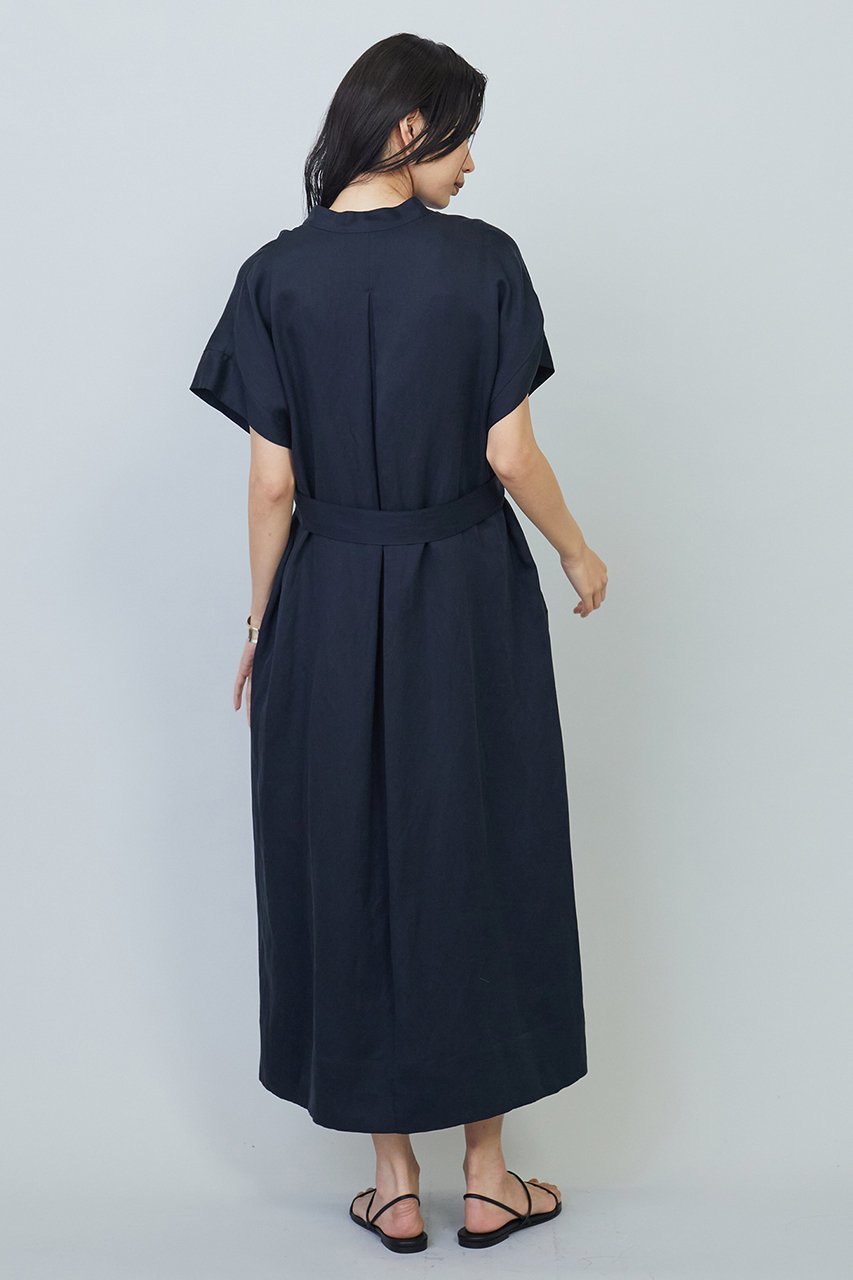 【プルミエ アロンディスモン/1er Arrondissement】のテンセルリネンカフタンワンピース 人気、トレンドファッション・服の通販 founy(ファニー) 　ファッション　Fashion　レディースファッション　Fashion for Women　ワンピース　Dresses　チュニック　Tunic Tops & Dresses　スキッパー　Skipper, Open Collar　チュニック　Tunic, Long Top　ミックス　Mix, Mixed Style　リネン　Linen, Linen Fabric　ロング　Long, Long-Length　エレガント 上品　Elegant　other-8|ID: prp329100003995134 ipo3291000000036671560