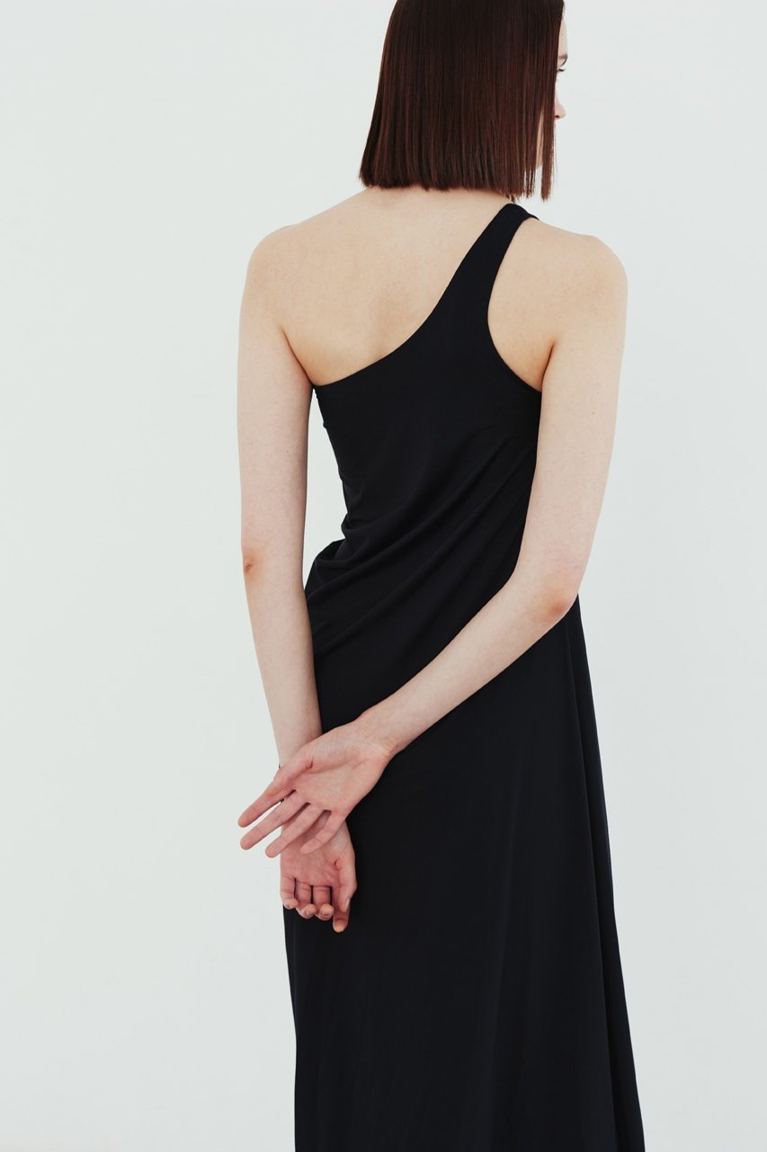 【ル フィル/LE PHIL】のナイロンストレッチワンピース 人気、トレンドファッション・服の通販 founy(ファニー) 　ファッション　Fashion　レディースファッション　Fashion for Women　ワンピース　Dresses　チュニック　Tunic Tops & Dresses　アシンメトリー　Asymmetrical Style　エレガント 上品　Elegant　カッティング　Cutting Detail　チュニック　Tunic, Long Top　ドレープ　Drape, Draping Fabric　ロング　Long, Long-Length　夏　Summer　other-7|ID: prp329100003995141 ipo3291000000032892227
