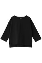 【スリー ドッツ/three dots】のストレッチポンチ ボートネックプルオーバー ブラック|ID: prp329100003995143 ipo3291000000032894314