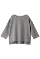 【スリー ドッツ/three dots】のストレッチポンチ ボートネックプルオーバー グラナイト|ID: prp329100003995143 ipo3291000000032894316