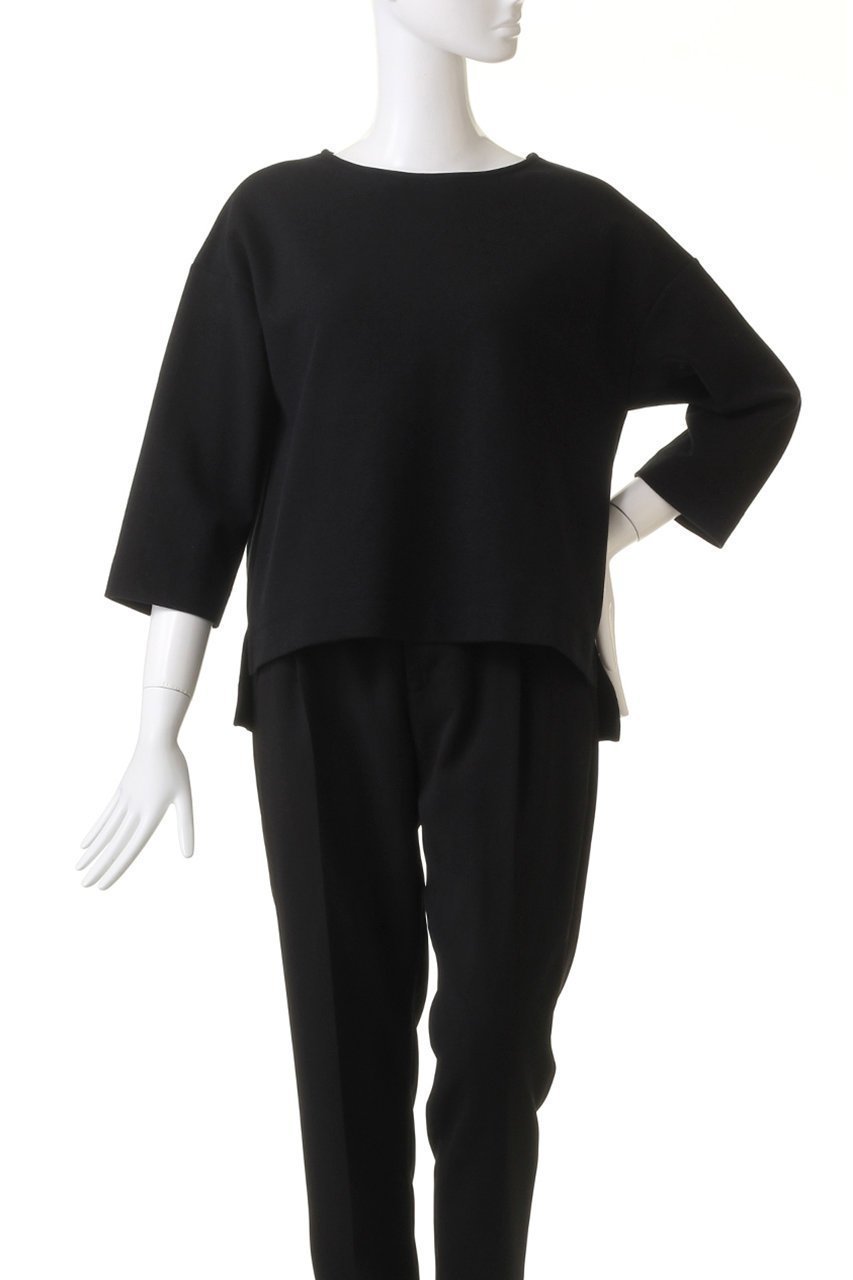 【スリー ドッツ/three dots】のストレッチポンチ ボートネックプルオーバー 人気、トレンドファッション・服の通販 founy(ファニー) 　ファッション　Fashion　レディースファッション　Fashion for Women　トップス・カットソー　Cut & Sew Tops　シャツ・ブラウス・オフィスカジュアル　Elegant Blouses & Button-Ups　ロングTシャツ・Tシャツ　Longline T-Shirts & Tees　カジュアルプルオーバー・ニットトップス　Pullovers & Knit Tops / Casual Pullovers　カットソー・ベーシックTシャツ　Cut-and-Sewn Tops / Stretch Tees & Basics　コンパクト　Compact, Small Size　シンプル　Simple, Minimal　ストレッチ　Stretch, Stretchy Fabric　スリーブ　Sleeve, Long Sleeve / Short Sleeve　ルーズ　Loose, Oversized　ロング　Long, Long-Length　other-2|ID: prp329100003995143 ipo3291000000032894322