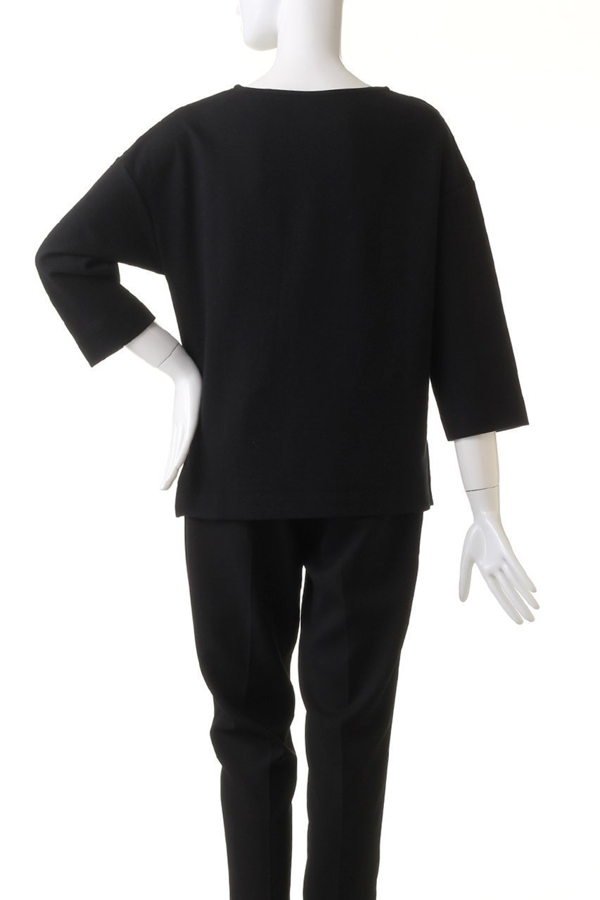 【スリー ドッツ/three dots】のストレッチポンチ ボートネックプルオーバー 人気、トレンドファッション・服の通販 founy(ファニー) 　ファッション　Fashion　レディースファッション　Fashion for Women　トップス・カットソー　Cut & Sew Tops　シャツ・ブラウス・オフィスカジュアル　Elegant Blouses & Button-Ups　ロングTシャツ・Tシャツ　Longline T-Shirts & Tees　カジュアルプルオーバー・ニットトップス　Pullovers & Knit Tops / Casual Pullovers　カットソー・ベーシックTシャツ　Cut-and-Sewn Tops / Stretch Tees & Basics　コンパクト　Compact, Small Size　シンプル　Simple, Minimal　ストレッチ　Stretch, Stretchy Fabric　スリーブ　Sleeve, Long Sleeve / Short Sleeve　ルーズ　Loose, Oversized　ロング　Long, Long-Length　other-4|ID: prp329100003995143 ipo3291000000032894327
