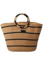 【エスメラルダ/Esmeralda】の【GAIMO】ボーダーリングハンドルバッグ 人気、トレンドファッション・服の通販 founy(ファニー) ファッション Fashion レディースファッション Fashion for Women バッグ Bags おすすめ Recommended / Our Picks アウトドア Outdoor Clothing サマー Summer, Summer Style ビーチ Beach, Seaside フォルム Silhouette, Form ボーダー Border, Stripe リゾート Resort, Vacation Style thumbnail ベージュ|ID: prp329100003996403 ipo3291000000035319303