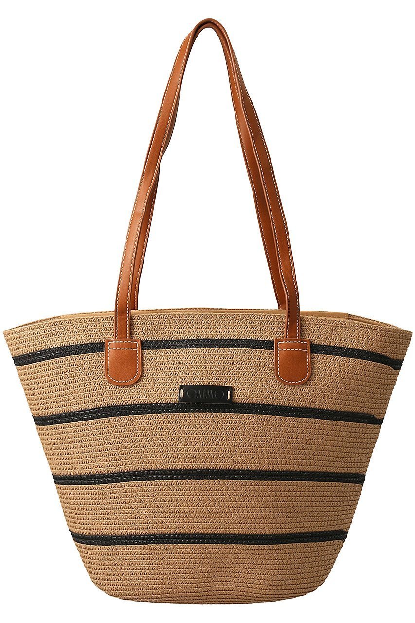 【エスメラルダ/Esmeralda】の【GAIMO】ボーダーラフィアトートバッグ 人気、トレンドファッション・服の通販 founy(ファニー) 　ファッション　Fashion　レディースファッション　Fashion for Women　バッグ　Bags　ラフィア　Raffia, Natural Straw　夏　Summer　春　Spring　S/S・春夏　SS, Spring/Summer, Warm Season　 other-1|ID: prp329100003996405 ipo3291000000035552614