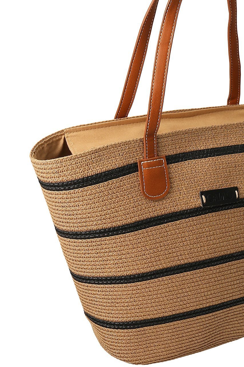 【エスメラルダ/Esmeralda】の【GAIMO】ボーダーラフィアトートバッグ 人気、トレンドファッション・服の通販 founy(ファニー) 　ファッション　Fashion　レディースファッション　Fashion for Women　バッグ　Bags　ラフィア　Raffia, Natural Straw　夏　Summer　春　Spring　S/S・春夏　SS, Spring/Summer, Warm Season　other-4|ID: prp329100003996405 ipo3291000000035552618