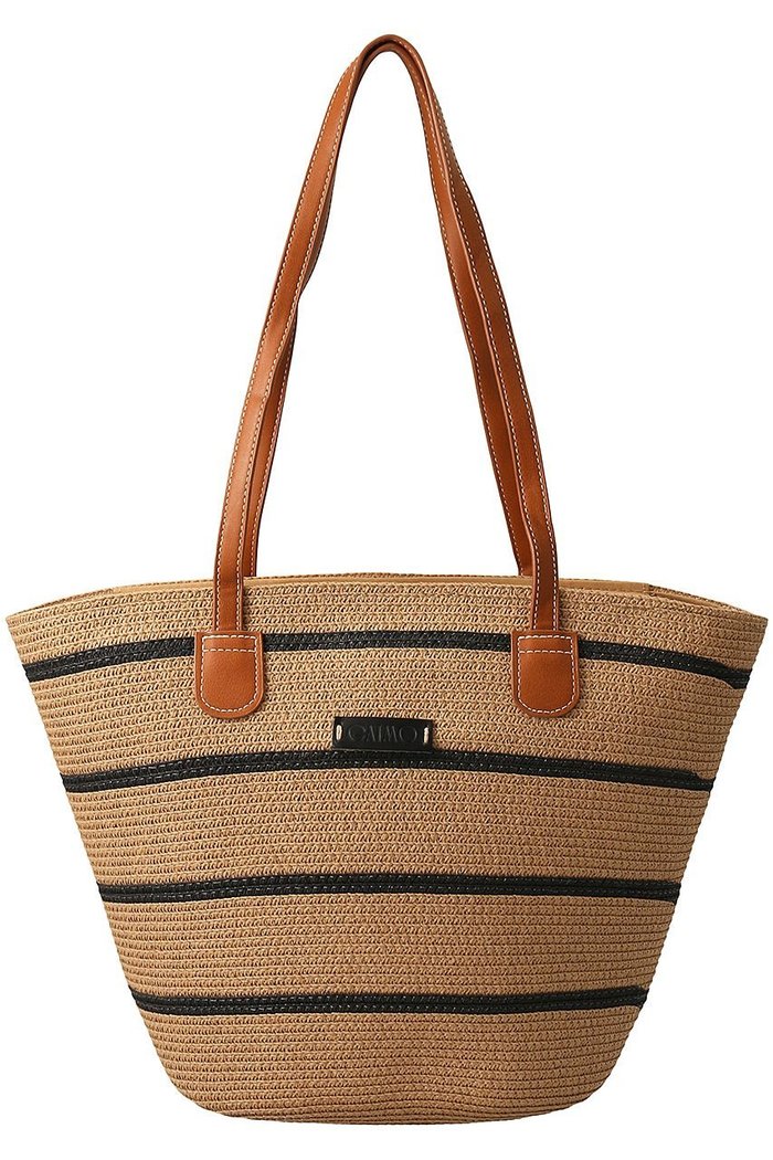 【エスメラルダ/Esmeralda】の【GAIMO】ボーダーラフィアトートバッグ インテリア・キッズ・メンズ・レディースファッション・服の通販 founy(ファニー) https://founy.com/ ファッション Fashion レディースファッション Fashion for Women バッグ Bags ラフィア Raffia, Natural Straw 夏 Summer 春 Spring S/S・春夏 SS, Spring/Summer, Warm Season |ID: prp329100003996405 ipo3291000000035872818