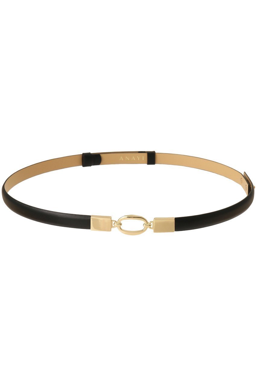 【アナイ/ANAYI】のプレートコンビBELT インテリア・キッズ・メンズ・レディースファッション・服の通販 founy(ファニー) 　ファッション　Fashion　レディースファッション　Fashion for Women　ベルト&ウエストマーク　Belts & Waist Accessories　なめらか　Smooth, Silky Texture　オーバル　Oval Design　コンビ　Combo, Combination Style　スタイリッシュ　Stylish, Fashionable　プレート　Plate, Dish　リュクス　Luxury, Elegant, High-End, Chic　ブラック|ID: prp329100003996450 ipo3291000000032843352