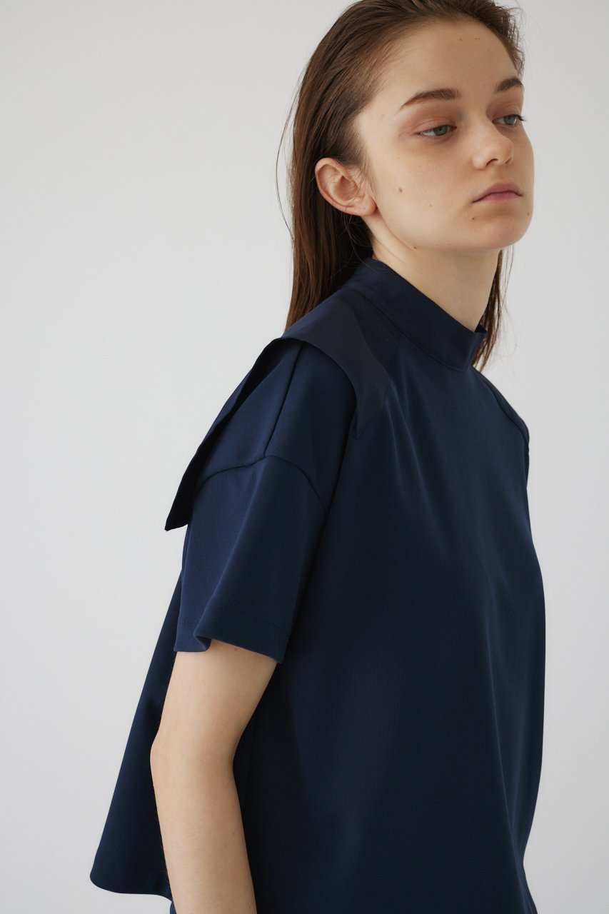 【リムアーク/RIM.ARK】のDocking design tops/トップス 人気、トレンドファッション・服の通販 founy(ファニー) 　ファッション　Fashion　レディースファッション　WOMEN　トップス・カットソー　Tops/Tshirt　シャツ/ブラウス　Shirts/Blouses　ロング / Tシャツ　T-Shirts　カットソー　Cut and Sewn　ショート　Short　シンプル　Simple　スリーブ　Sleeve　ツイル　Twill　ドッキング　Docking　夏　Summer　other-3|ID: prp329100003997363 ipo3291000000032376960
