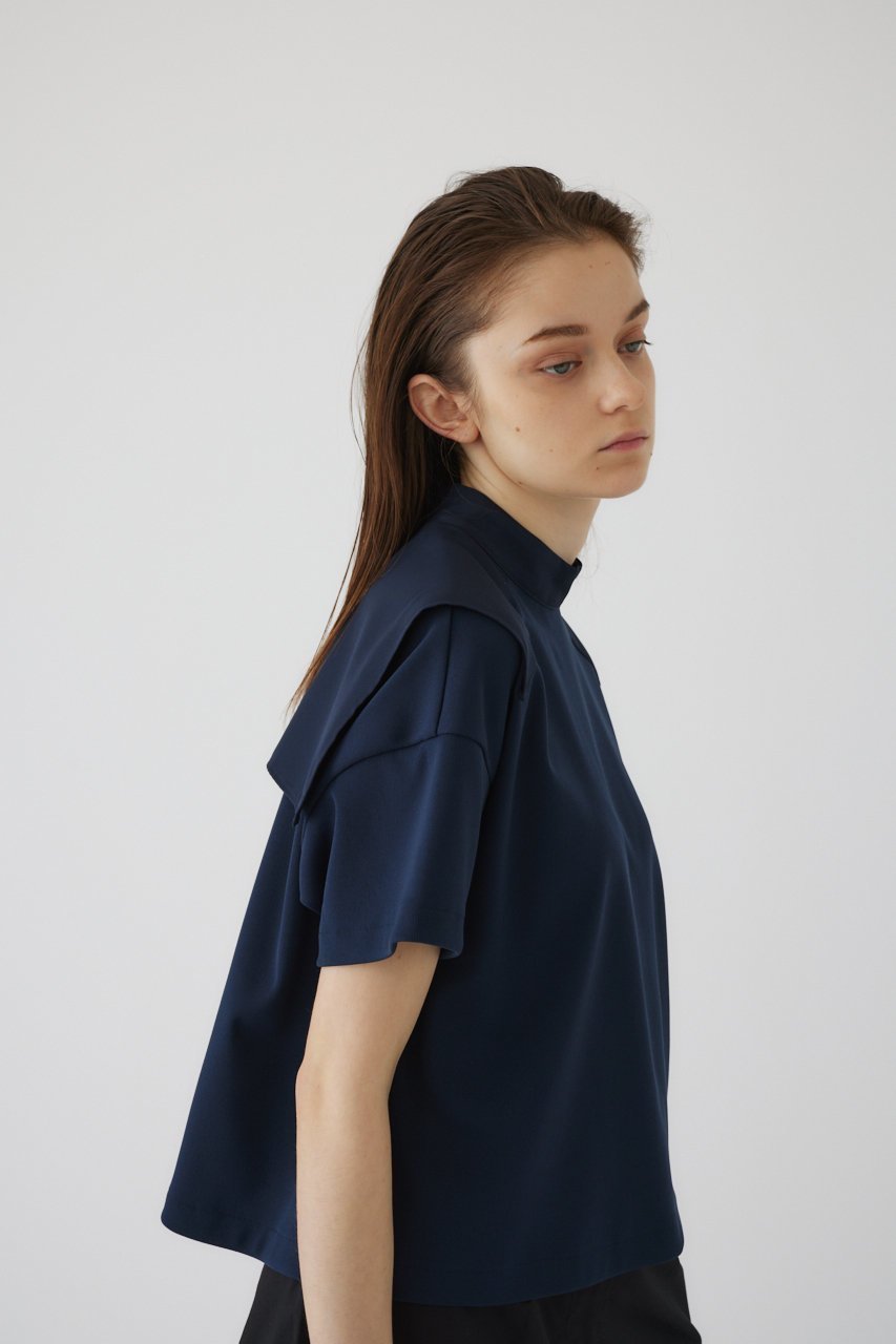 【リムアーク/RIM.ARK】のDocking design tops/トップス 人気、トレンドファッション・服の通販 founy(ファニー) 　ファッション　Fashion　レディースファッション　WOMEN　トップス・カットソー　Tops/Tshirt　シャツ/ブラウス　Shirts/Blouses　ロング / Tシャツ　T-Shirts　カットソー　Cut and Sewn　ショート　Short　シンプル　Simple　スリーブ　Sleeve　ツイル　Twill　ドッキング　Docking　夏　Summer　other-4|ID: prp329100003997363 ipo3291000000032376961