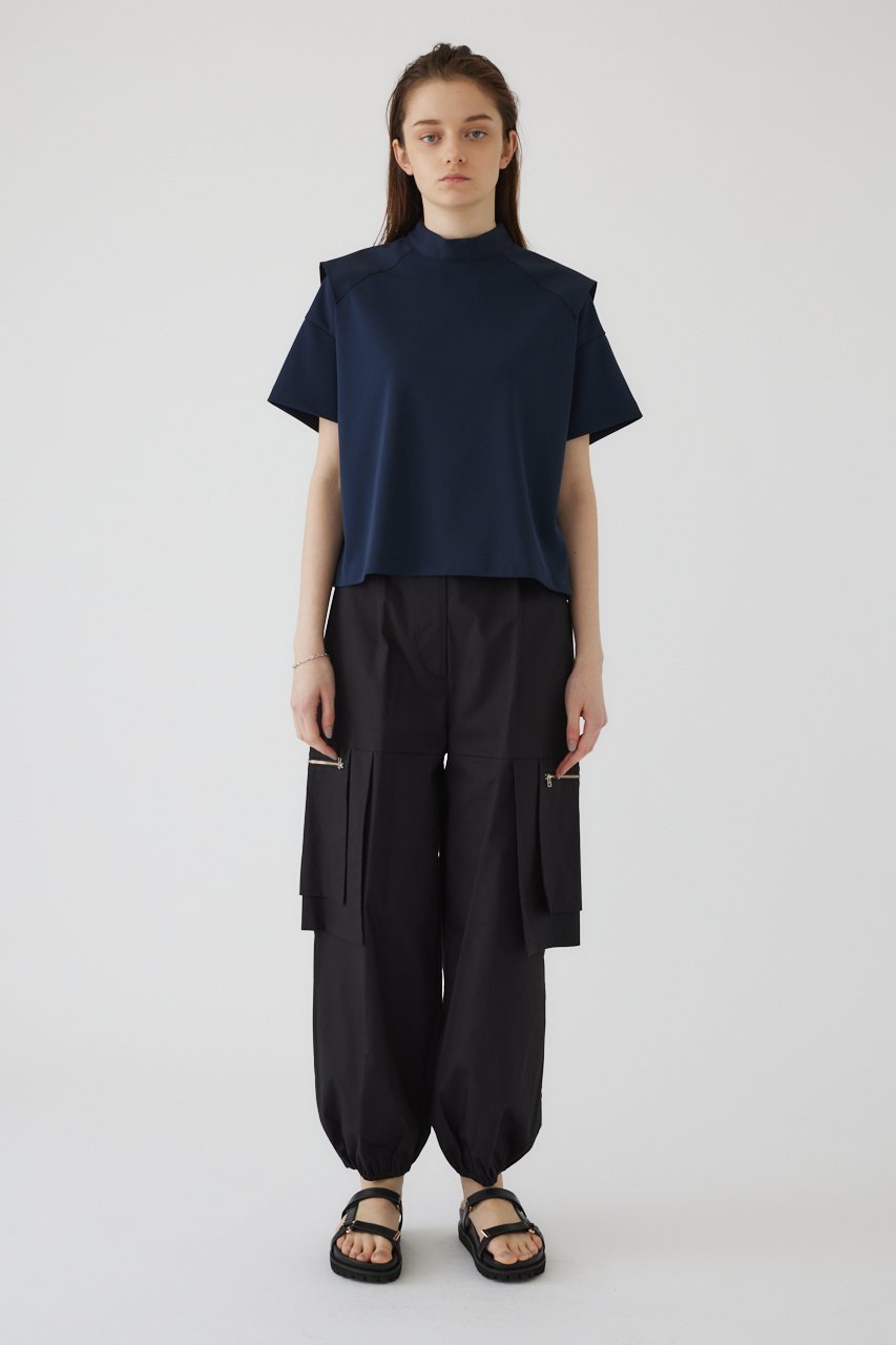 【リムアーク/RIM.ARK】のDocking design tops/トップス 人気、トレンドファッション・服の通販 founy(ファニー) 　ファッション　Fashion　レディースファッション　WOMEN　トップス・カットソー　Tops/Tshirt　シャツ/ブラウス　Shirts/Blouses　ロング / Tシャツ　T-Shirts　カットソー　Cut and Sewn　ショート　Short　シンプル　Simple　スリーブ　Sleeve　ツイル　Twill　ドッキング　Docking　夏　Summer　other-5|ID: prp329100003997363 ipo3291000000032376962