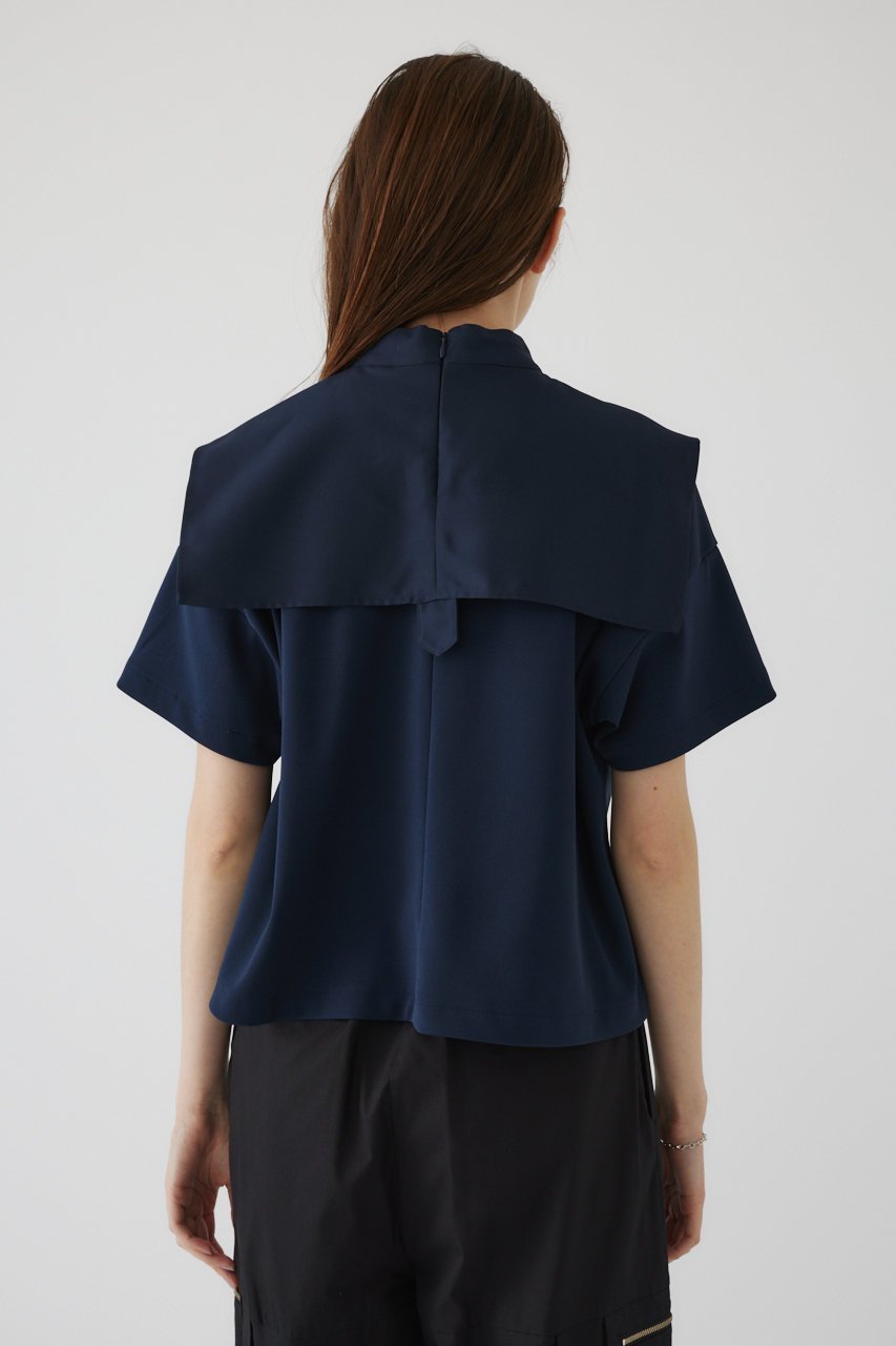 【リムアーク/RIM.ARK】のDocking design tops/トップス 人気、トレンドファッション・服の通販 founy(ファニー) 　ファッション　Fashion　レディースファッション　WOMEN　トップス・カットソー　Tops/Tshirt　シャツ/ブラウス　Shirts/Blouses　ロング / Tシャツ　T-Shirts　カットソー　Cut and Sewn　ショート　Short　シンプル　Simple　スリーブ　Sleeve　ツイル　Twill　ドッキング　Docking　夏　Summer　other-8|ID: prp329100003997363 ipo3291000000032376965